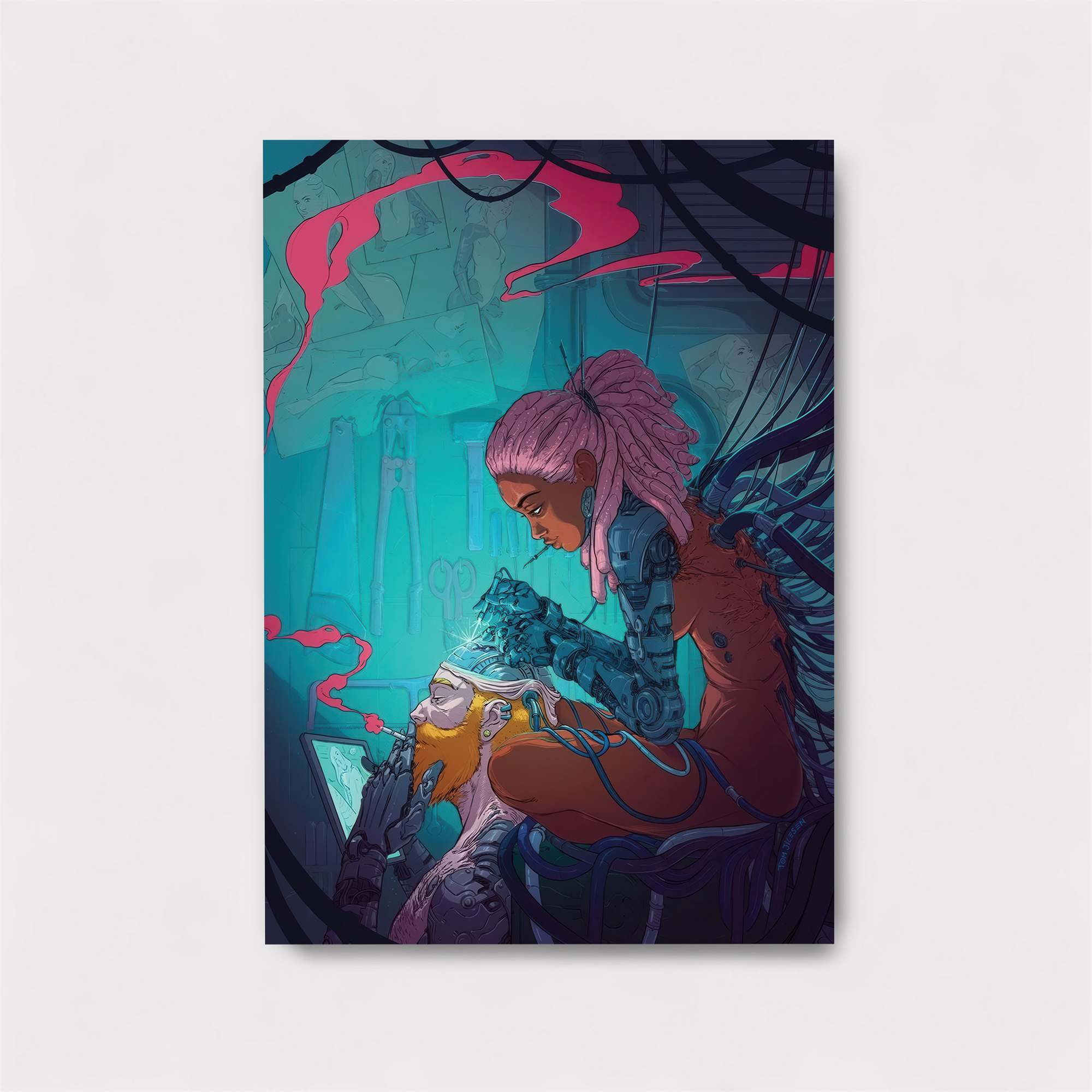 Cyber Dreamweaving Safe Wall Magnetic / M