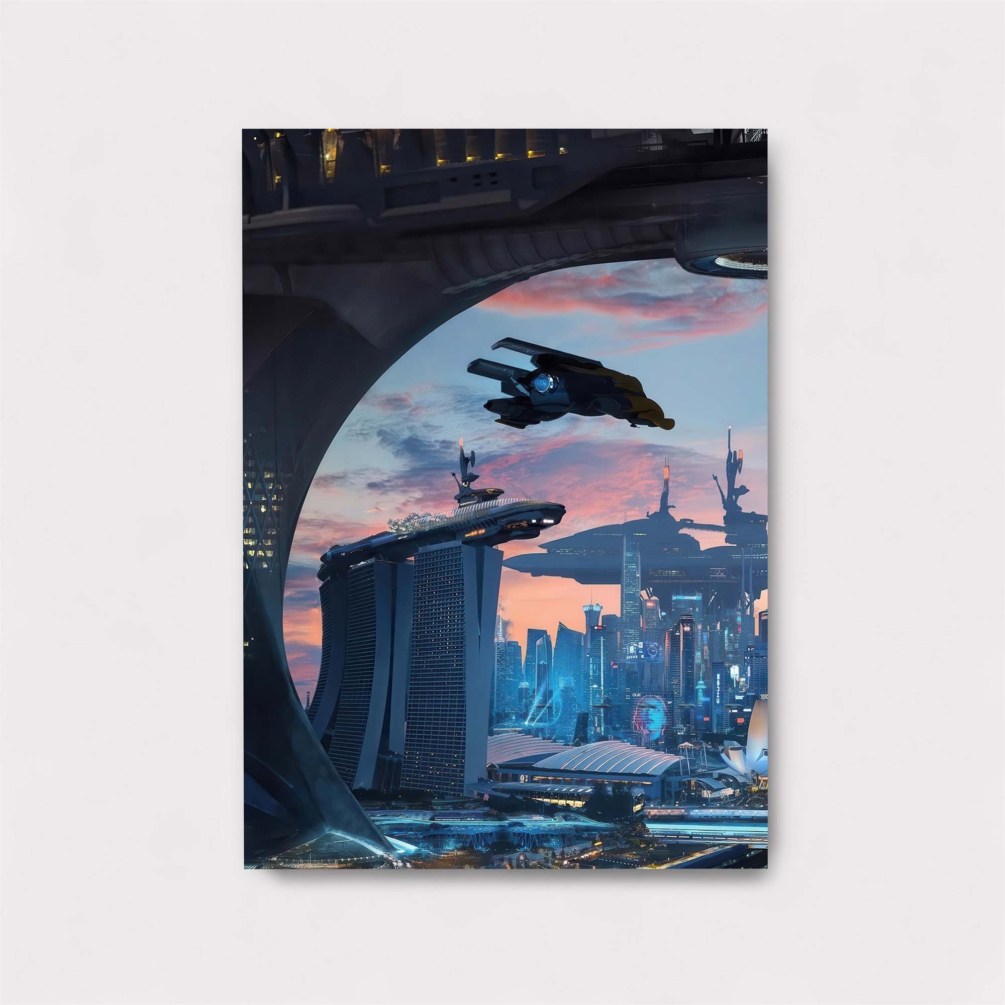 Futuristic Serenity Safe Wall Magnetic / M