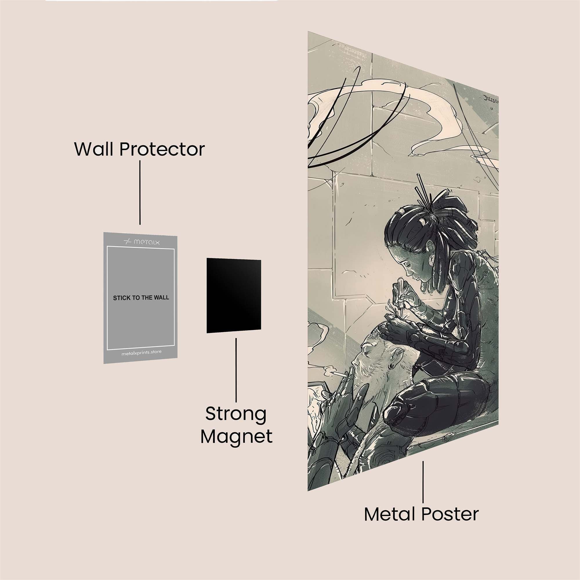 Mechanical Serenity Safe Wall Magnetic / M