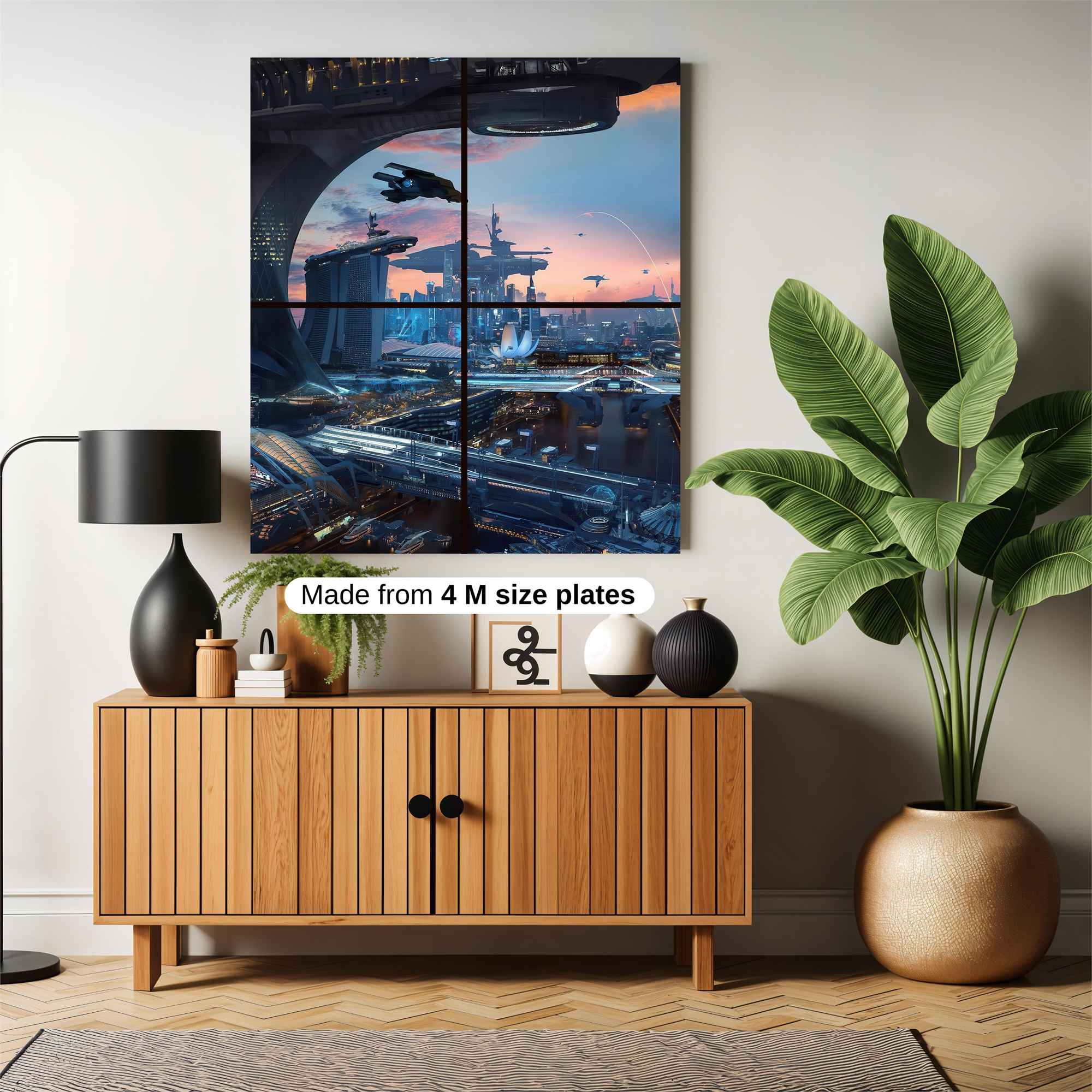 Futuristic Skies Safe Wall Magnetic / M