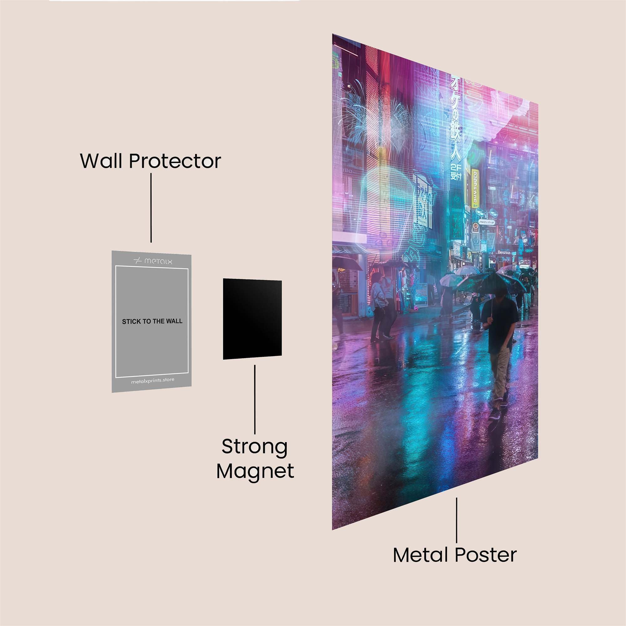 Sunset Serenity Safe Wall Magnetic / M