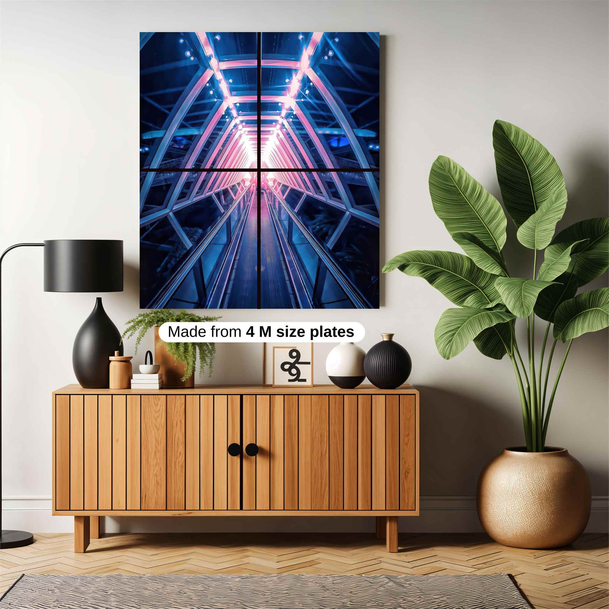 Futuristic Glow Safe Wall Magnetic / M