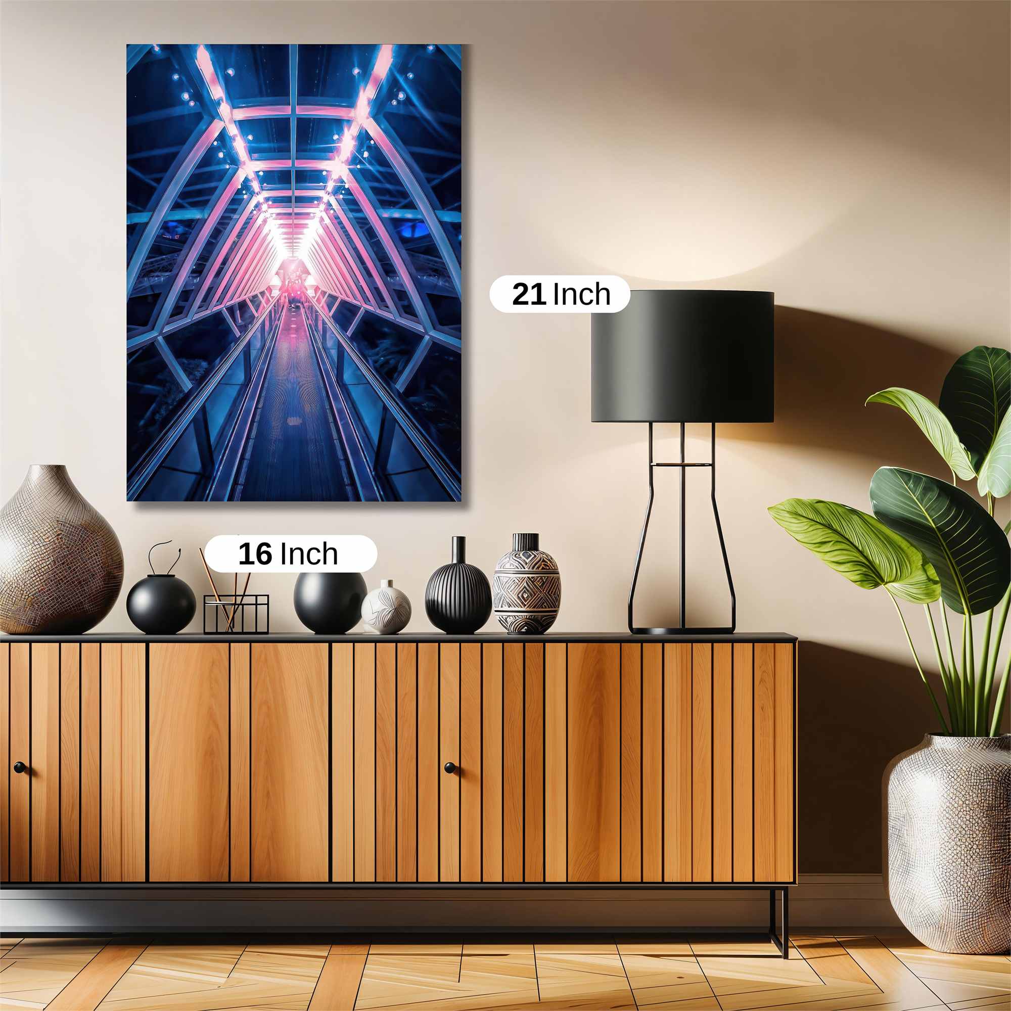 Futuristic Glow Safe Wall Magnetic / M