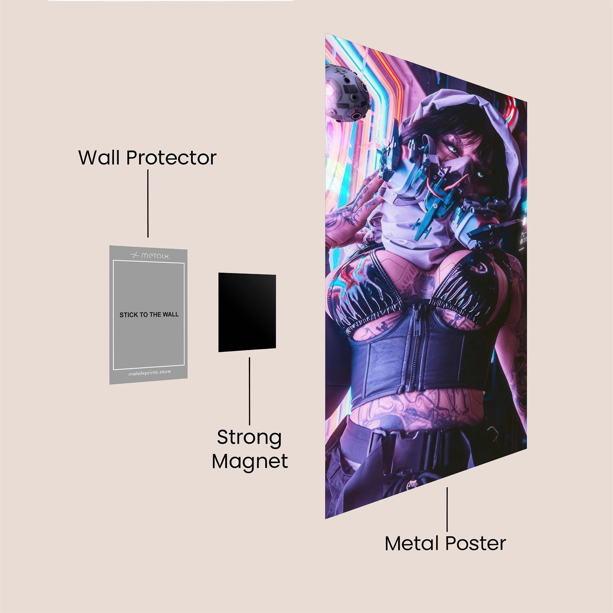 Neon Enigma Safe Wall Magnetic / M