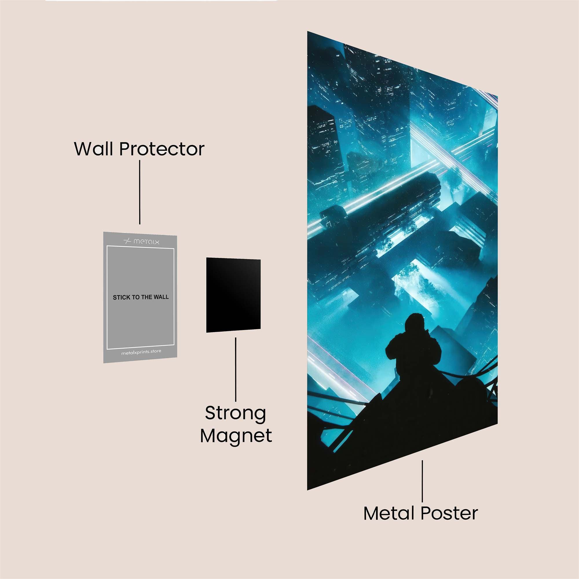 Neon Abyss Safe Wall Magnetic / M