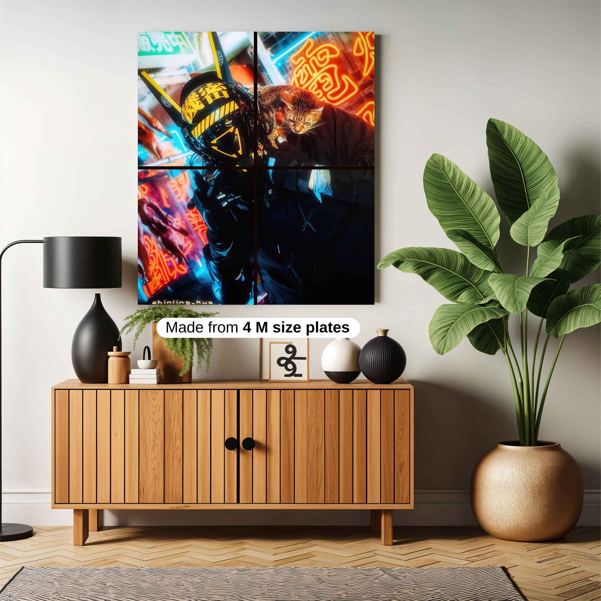 Cyber Feline Safe Wall Magnetic / M