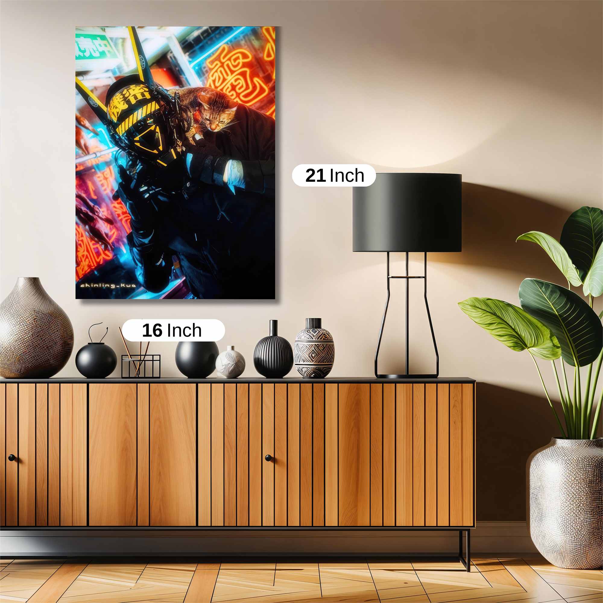 Cyber Feline Safe Wall Magnetic / M