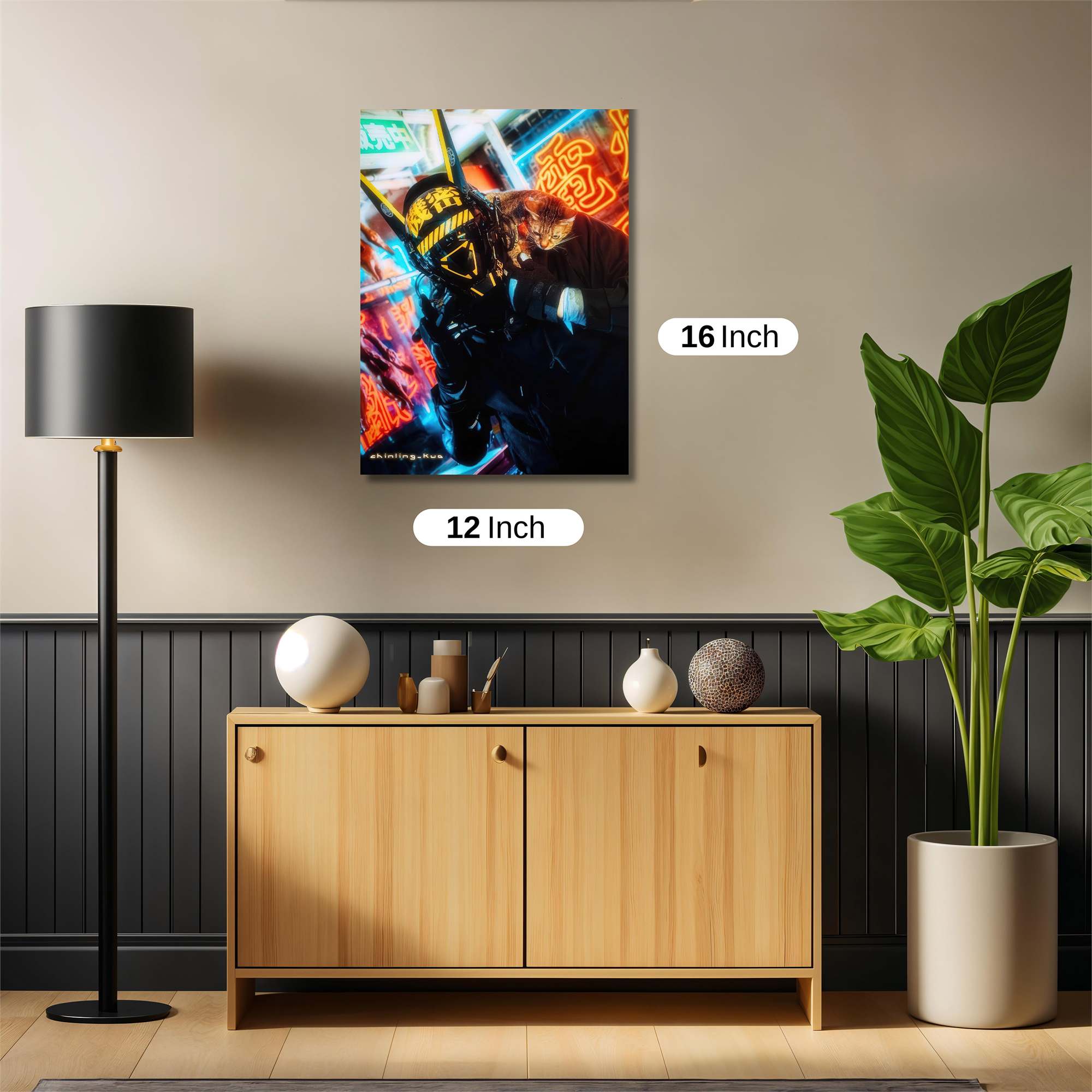 Cyber Feline Safe Wall Magnetic / M