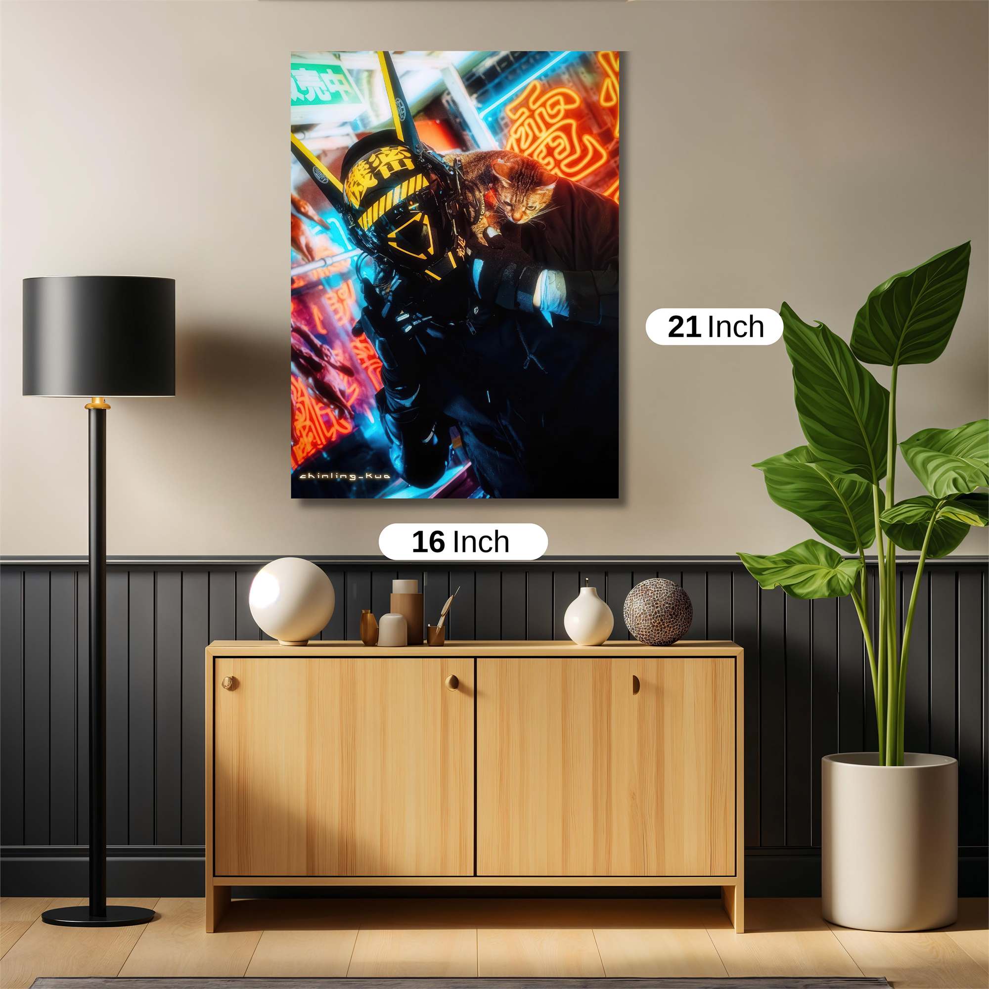 Cyber Feline Safe Wall Magnetic / M