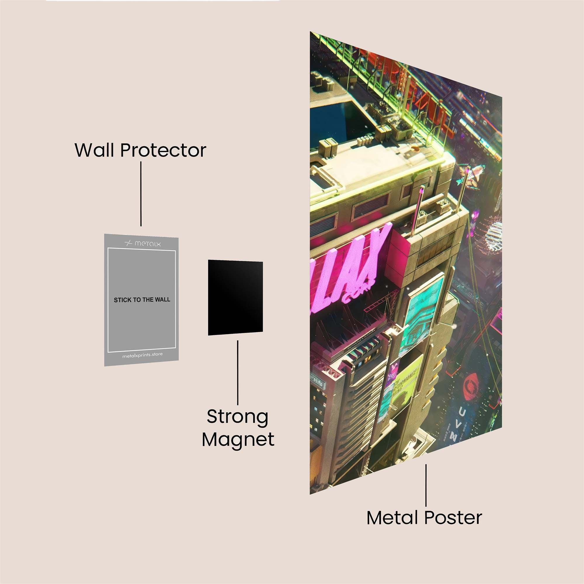 Parallax Dreamscape Safe Wall Magnetic / M