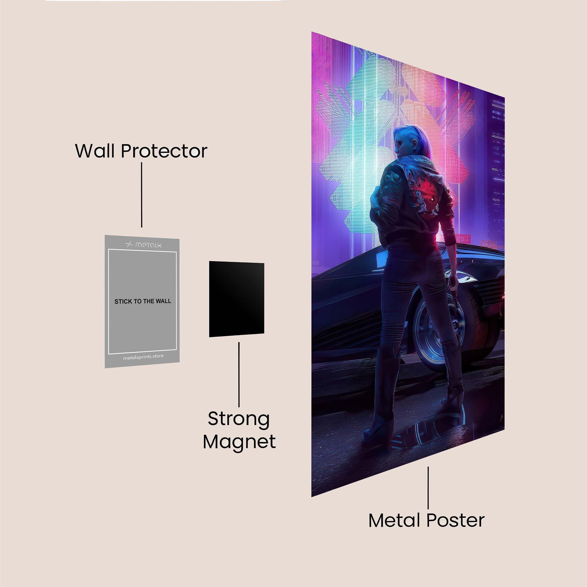 Cyberpunk Dream Safe Wall Magnetic / M