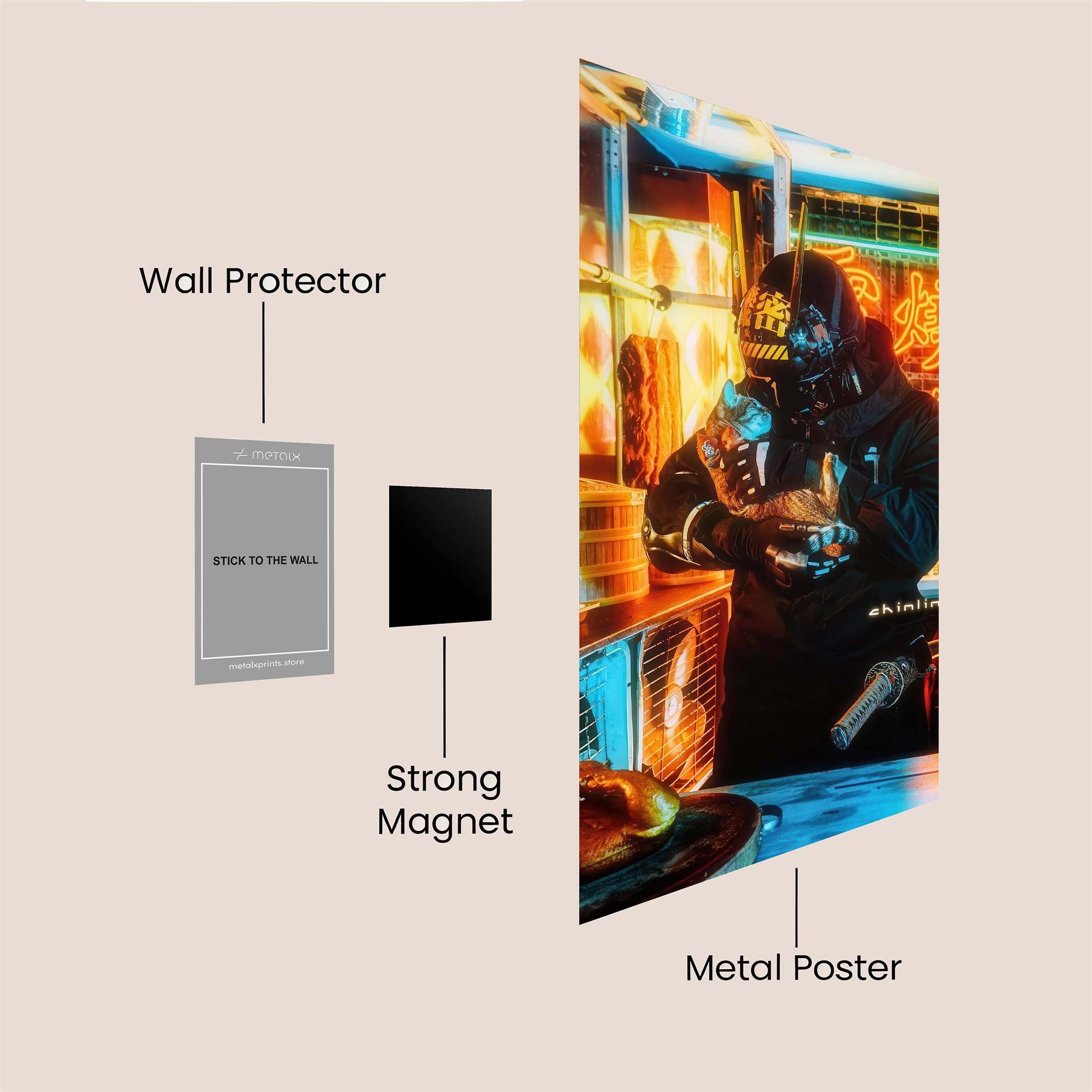 Cyberpunk Culinary Safe Wall Magnetic / M