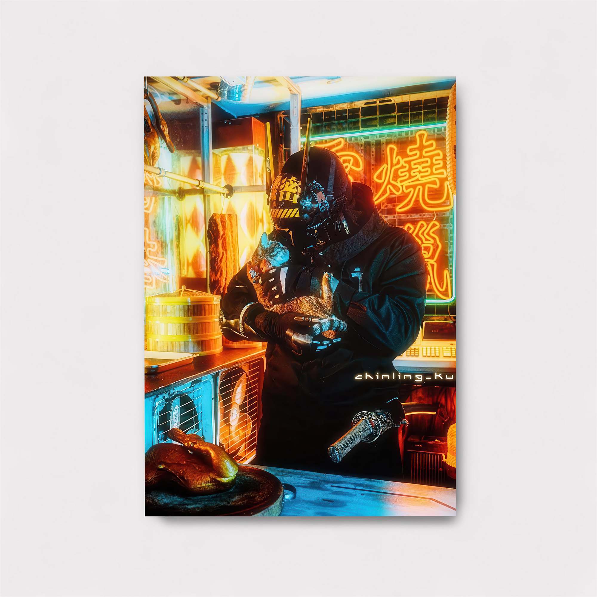 Cyberpunk Culinary Safe Wall Magnetic / M