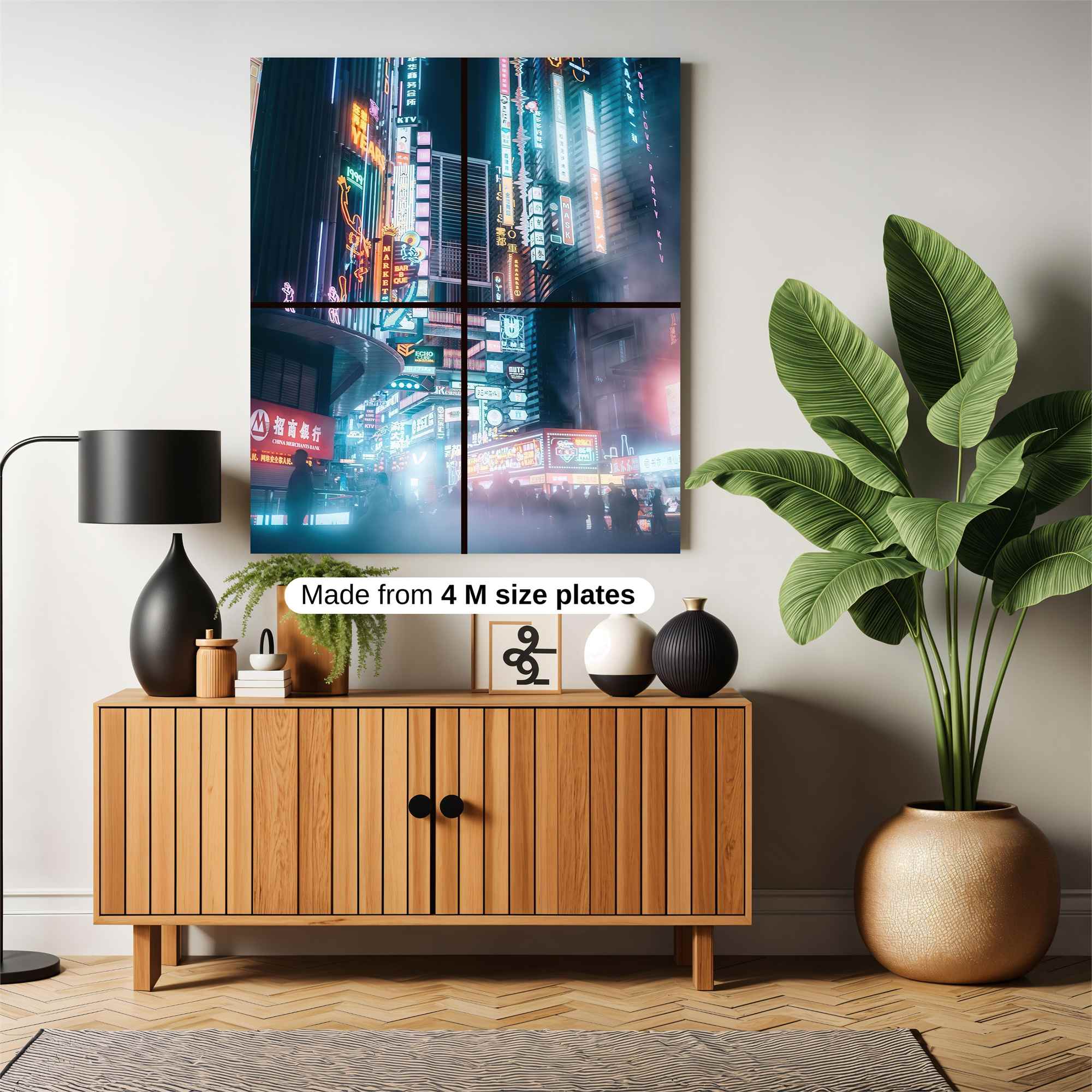 Neon Dreamscape Safe Wall Magnetic / M