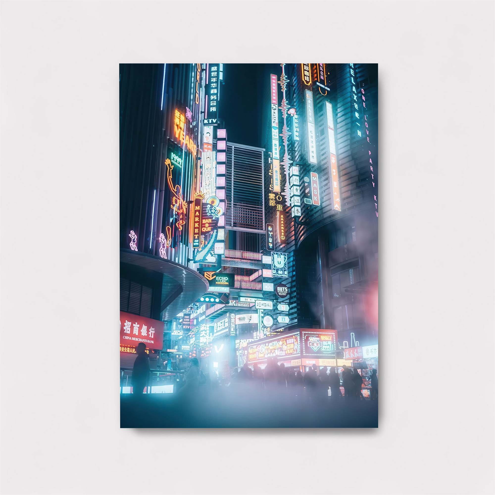 Neon Dreamscape Safe Wall Magnetic / M