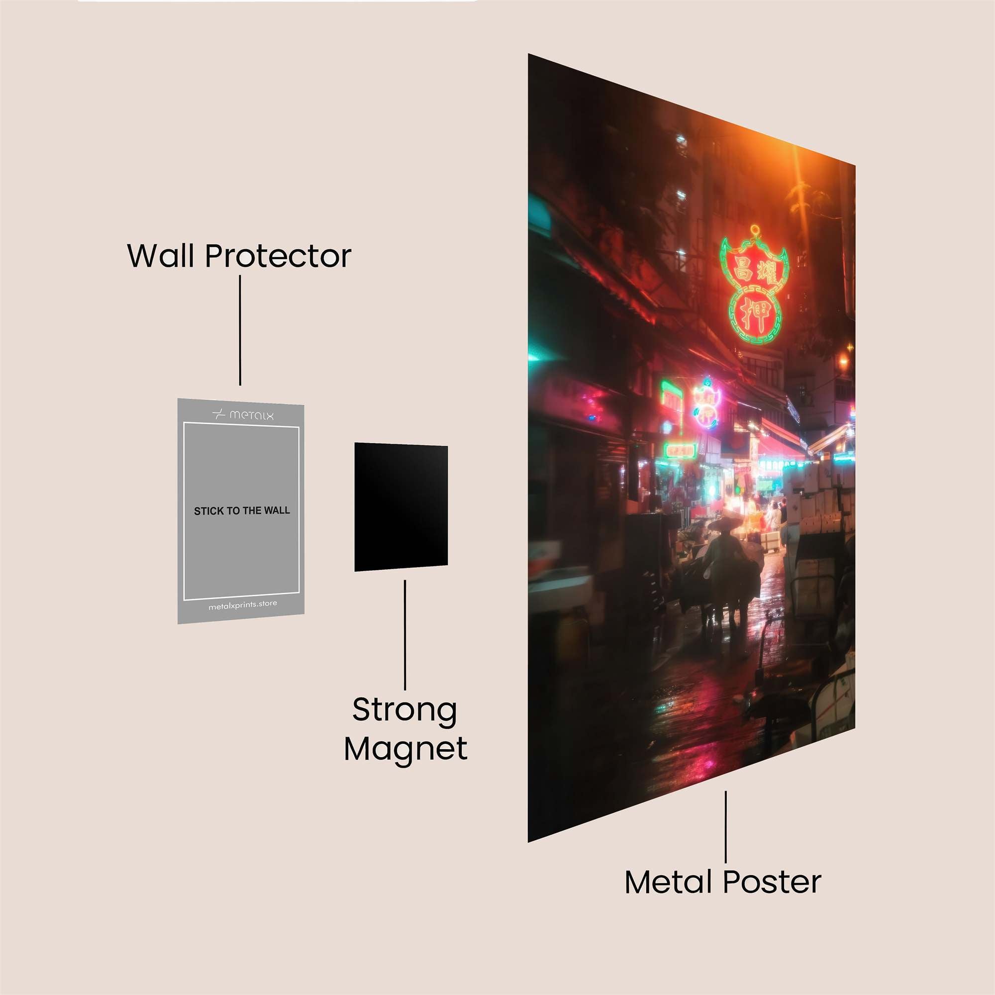 Neon Reverie Safe Wall Magnetic / M