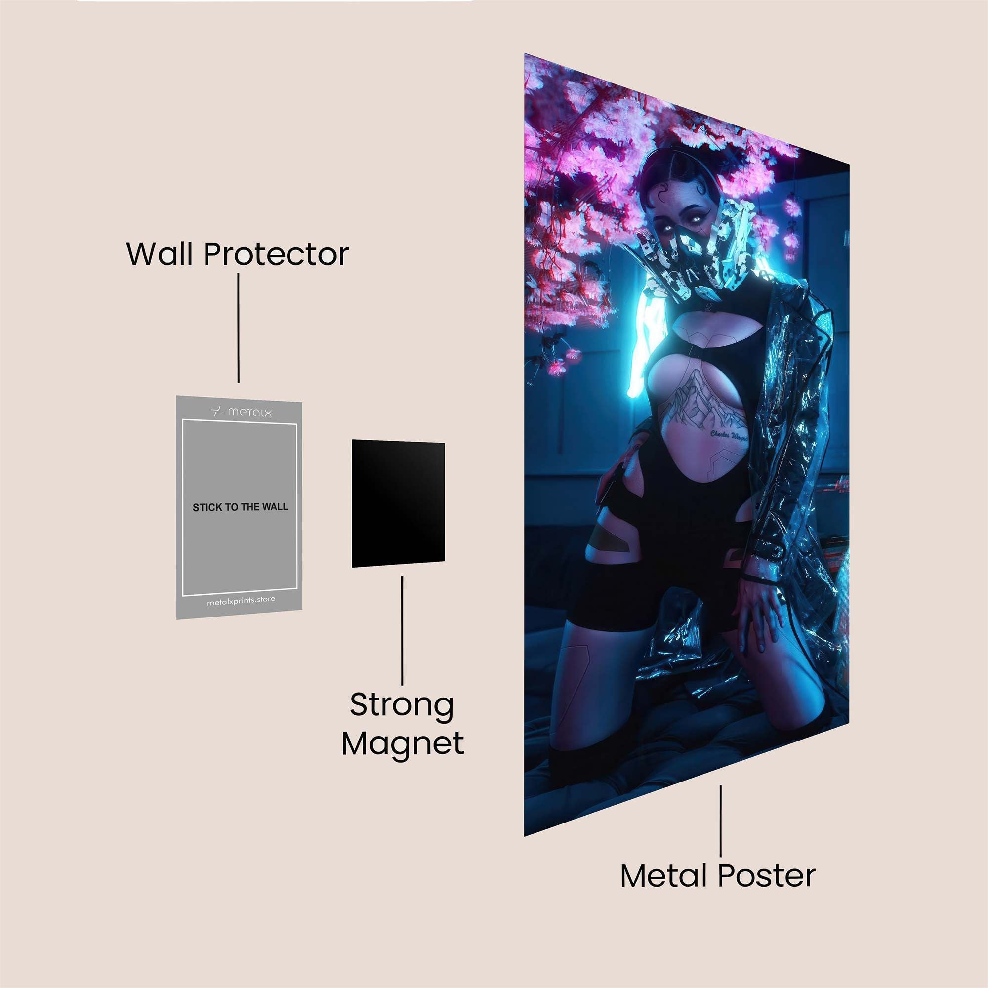 Cyberpunk Enigma Safe Wall Magnetic / M