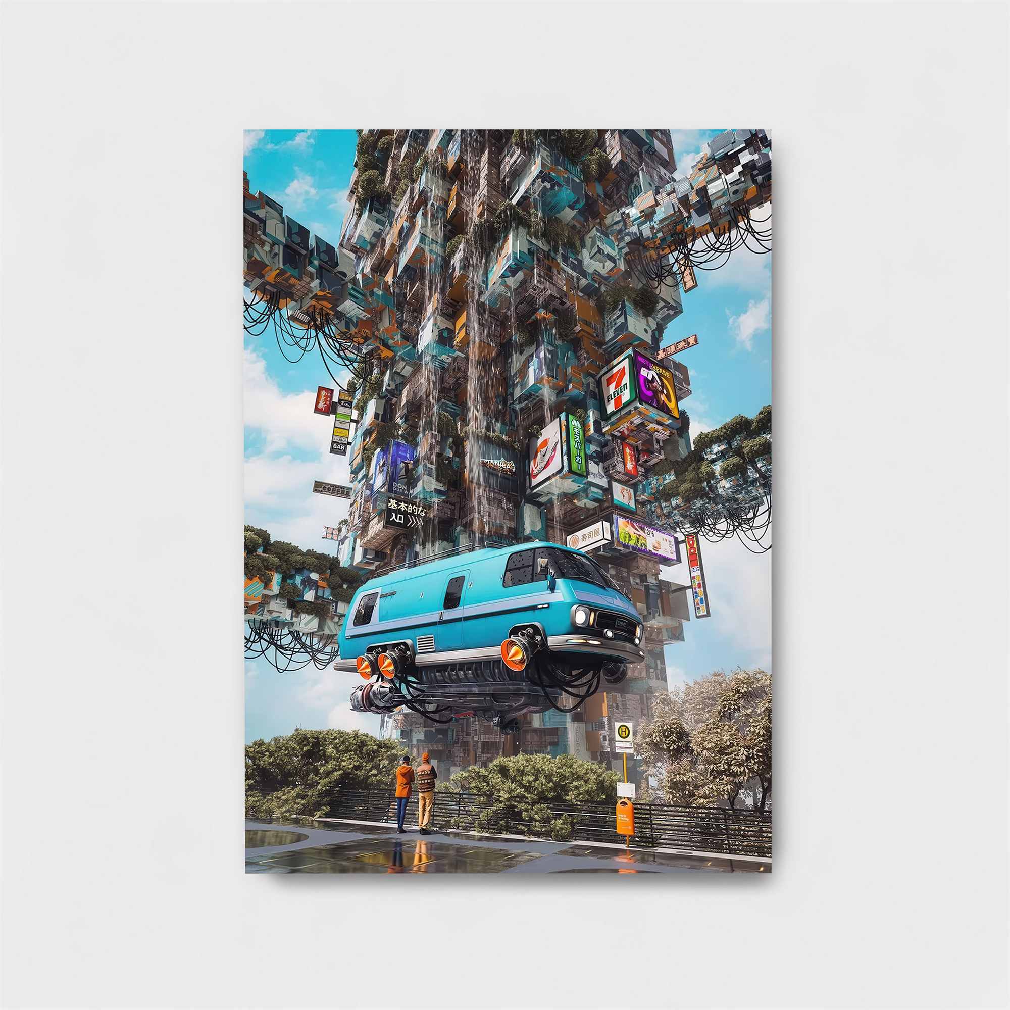 Futuristic Float Safe Wall Magnetic / M