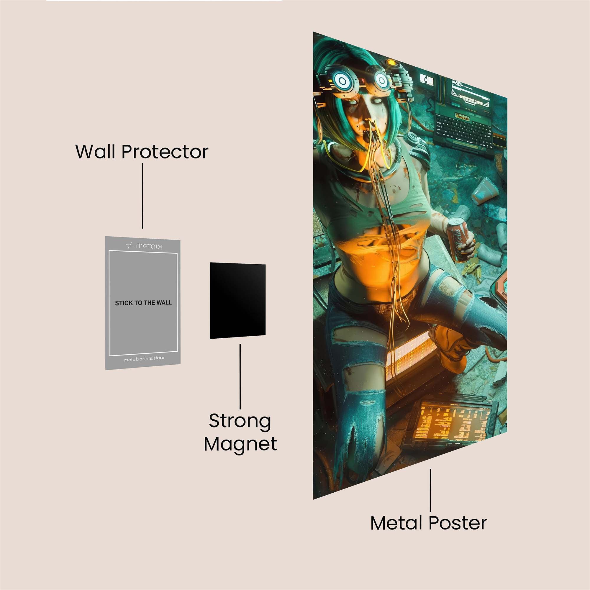 Cyberpunk Comfort Safe Wall Magnetic / M