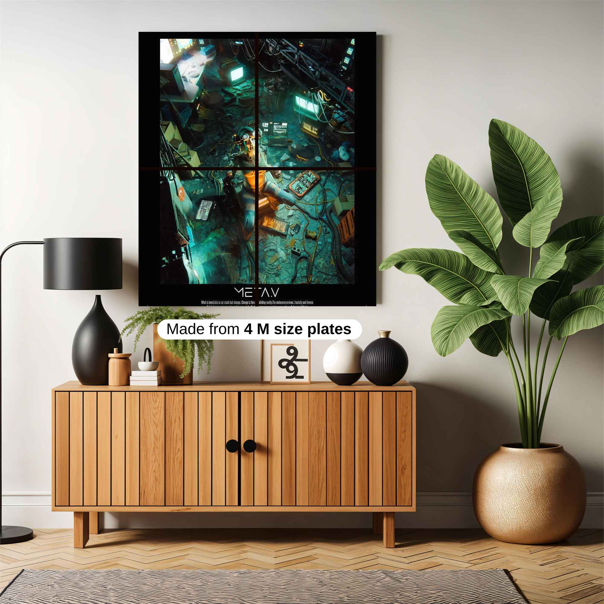 Futuristic Solitude Safe Wall Magnetic / M