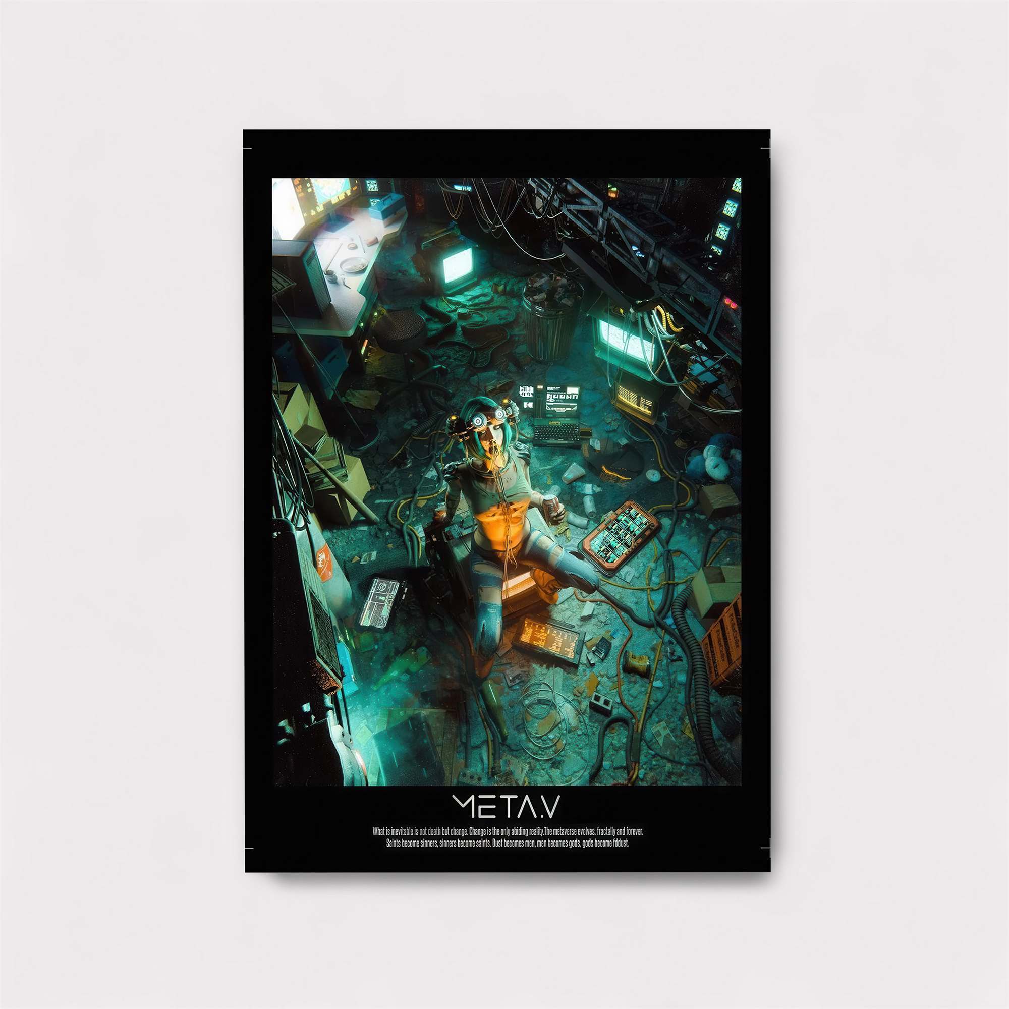 Futuristic Solitude Safe Wall Magnetic / M