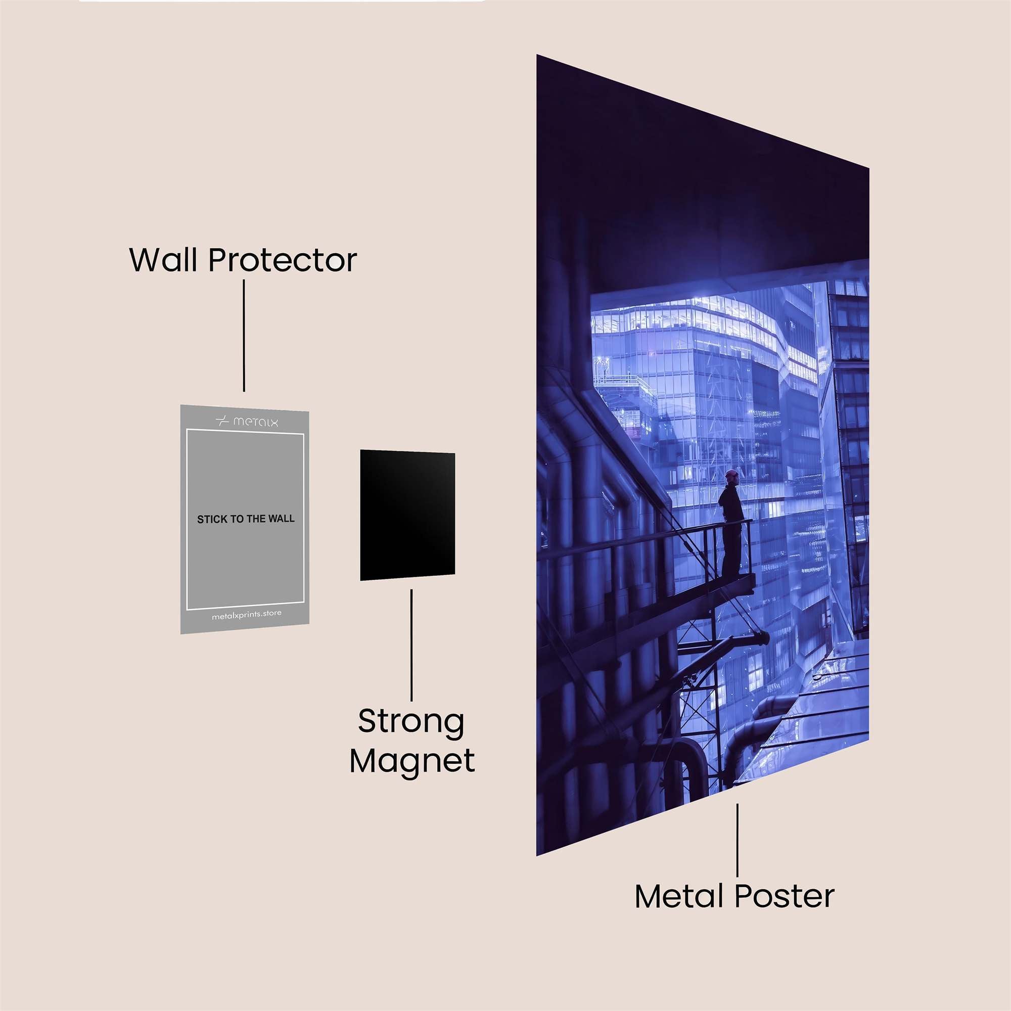 Urban Reverie Safe Wall Magnetic / M