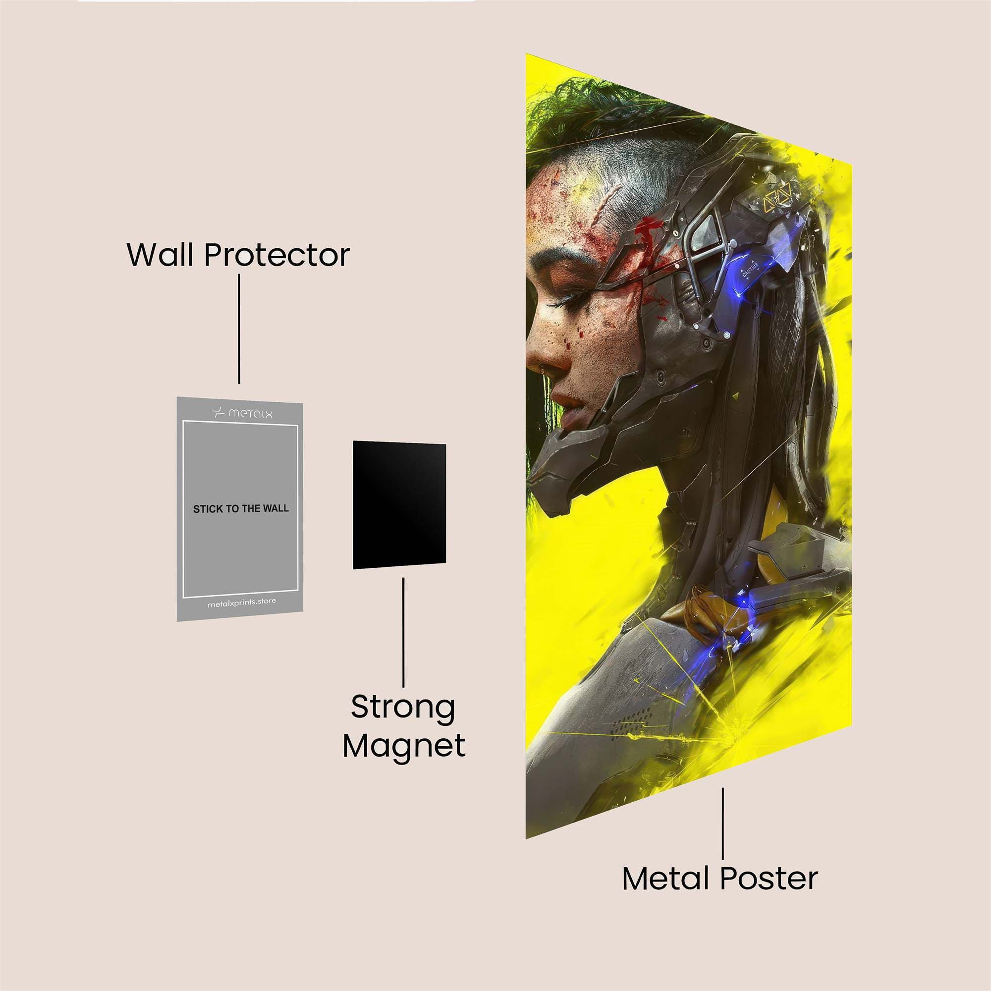 Cybernetic Serenity Safe Wall Magnetic / M