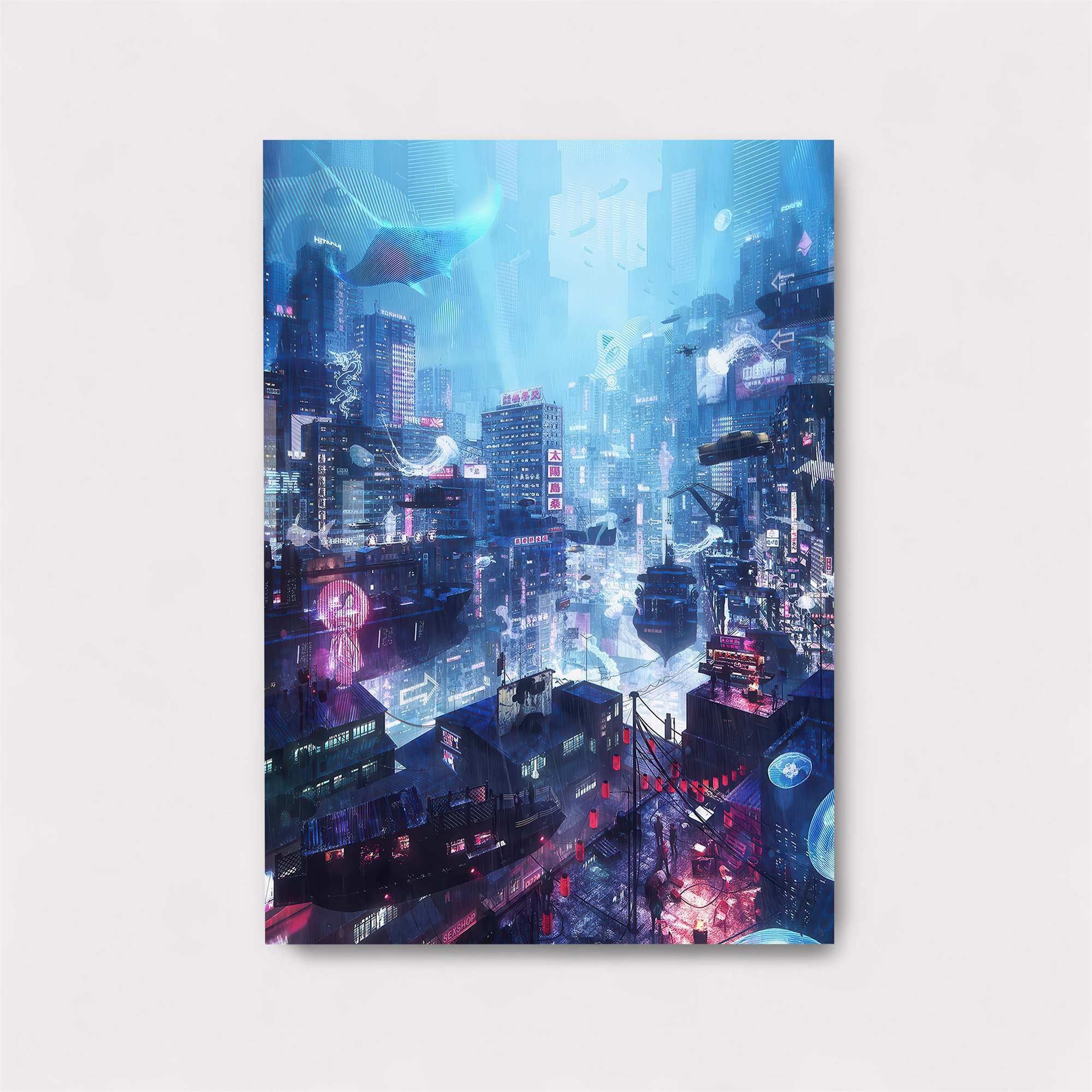 Neon Dreamscape Safe Wall Magnetic / M