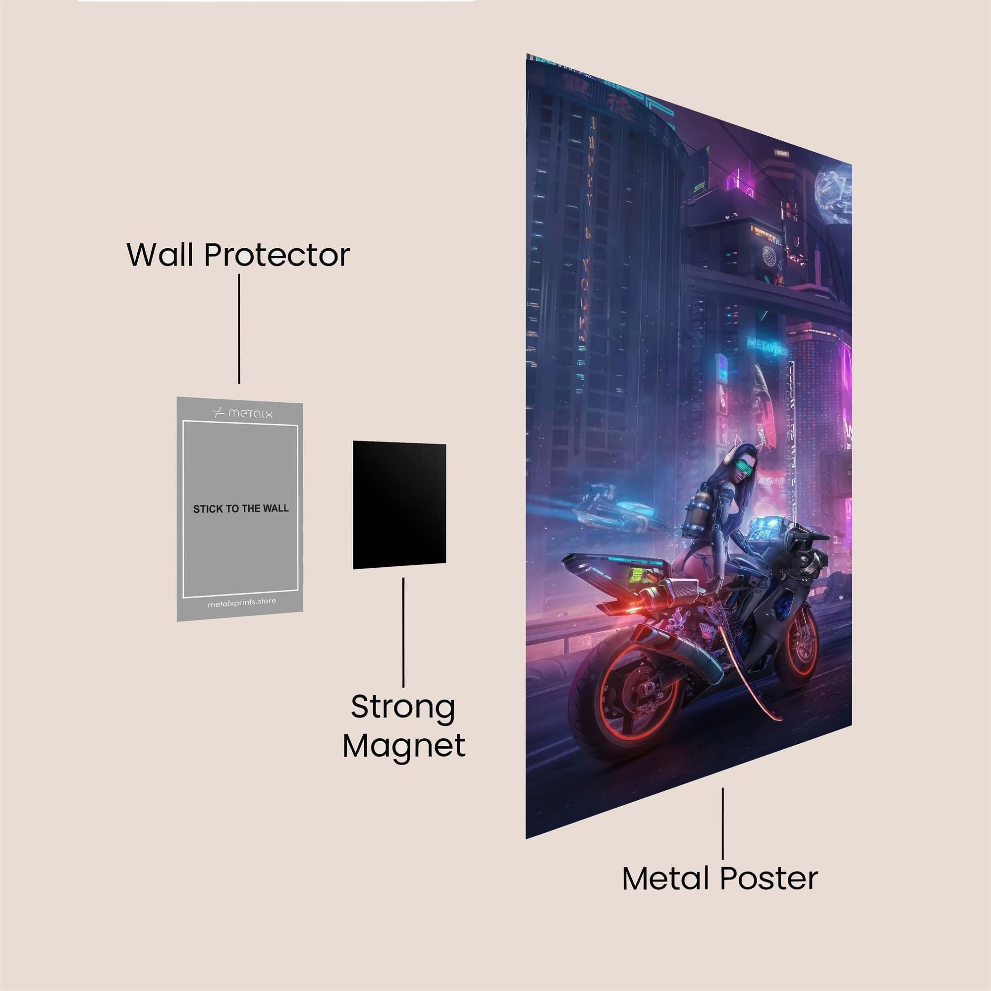 Cyberpunk Odyssey Safe Wall Magnetic / M