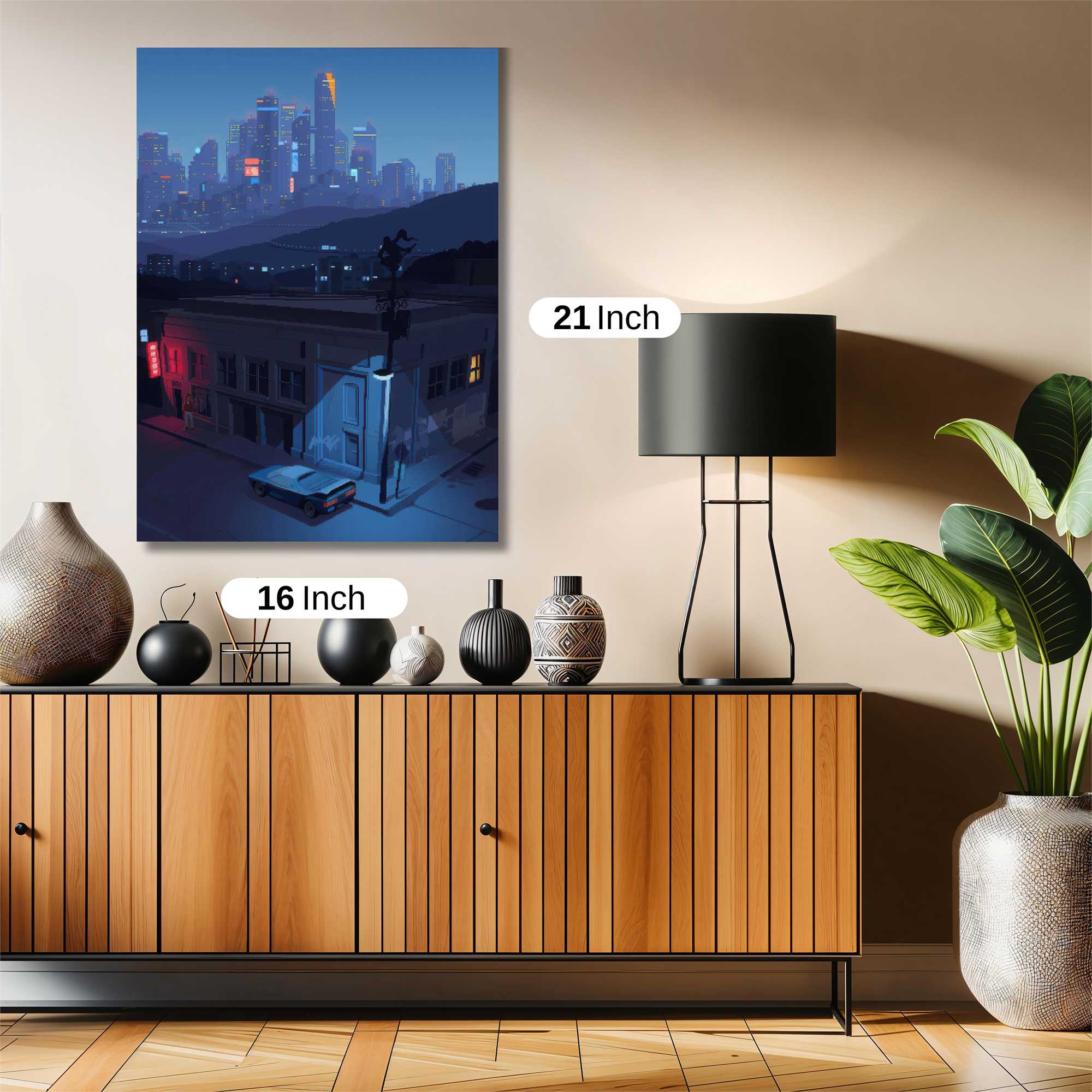 Cityscape Serenity Safe Wall Magnetic / M