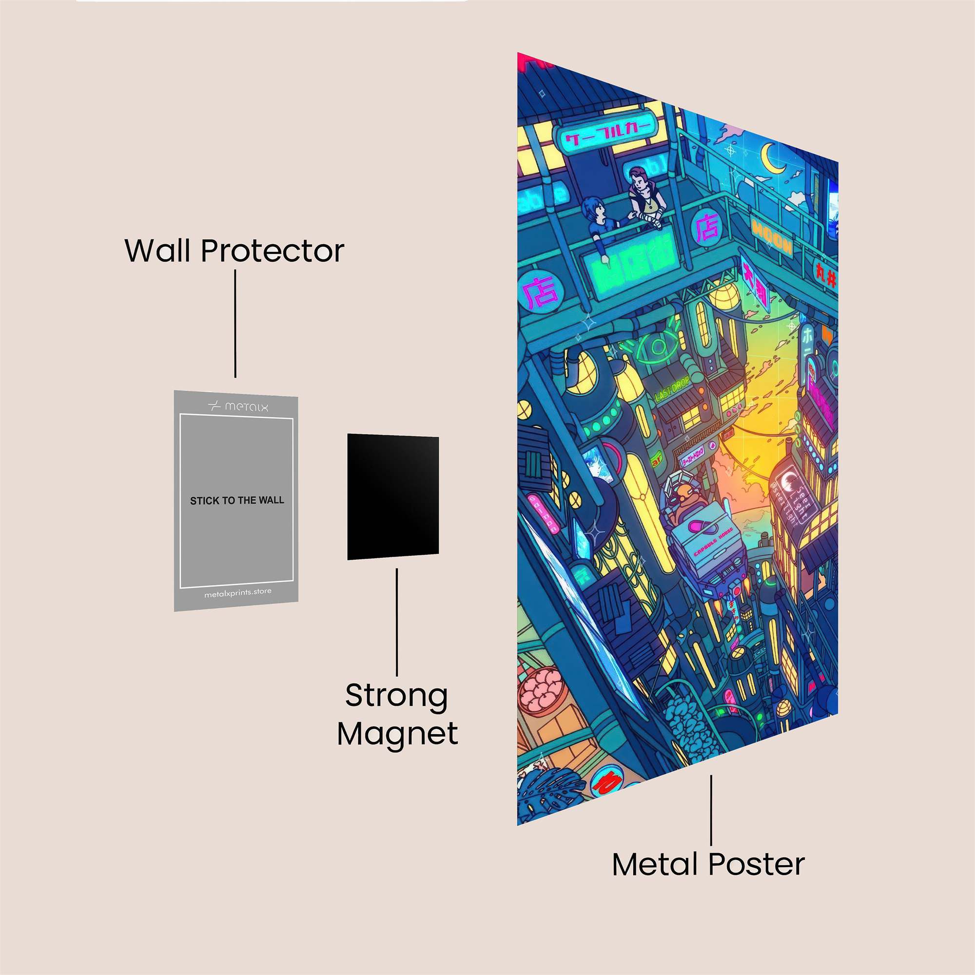 Neon Abyss Safe Wall Magnetic / M