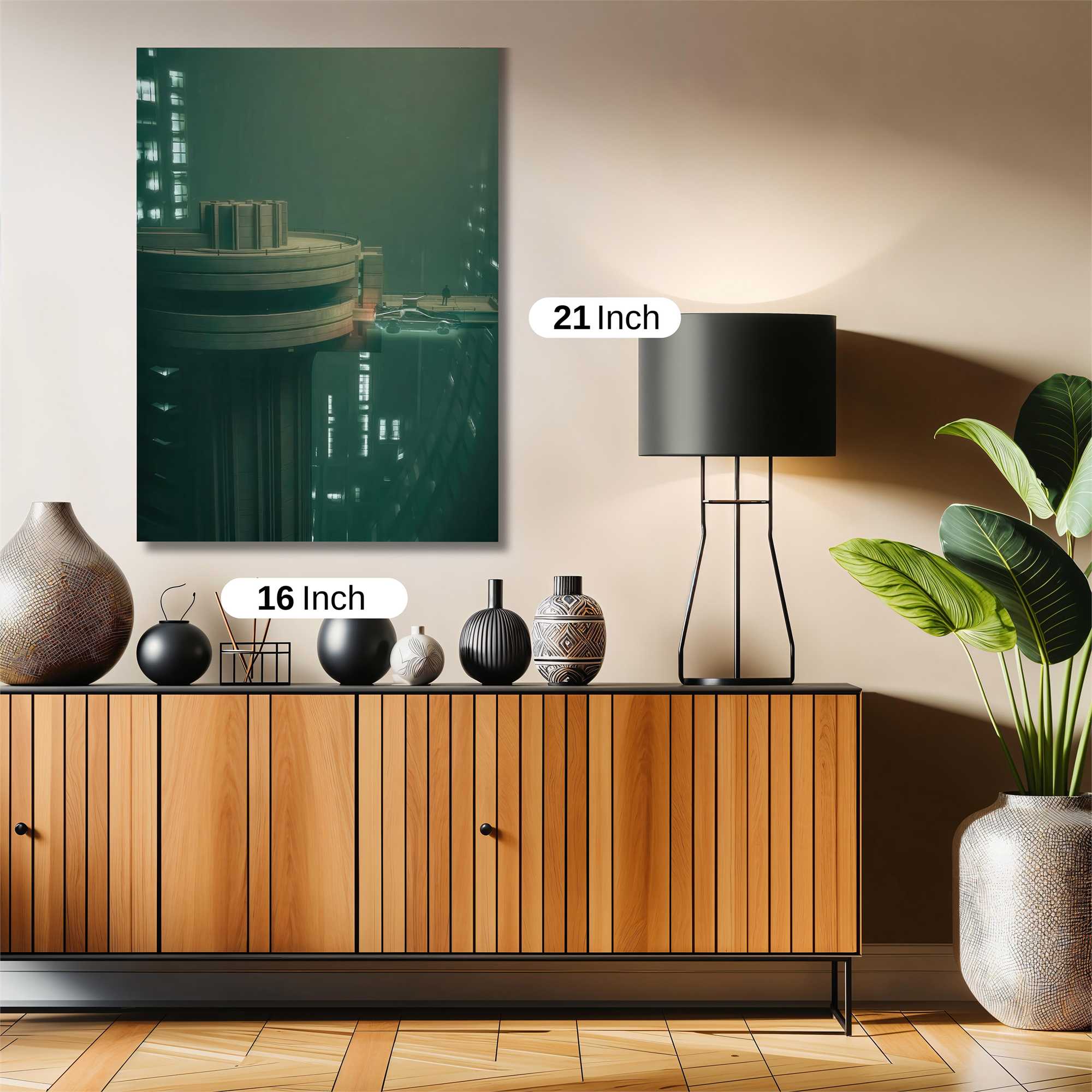 Futuristic Solitude Safe Wall Magnetic / M