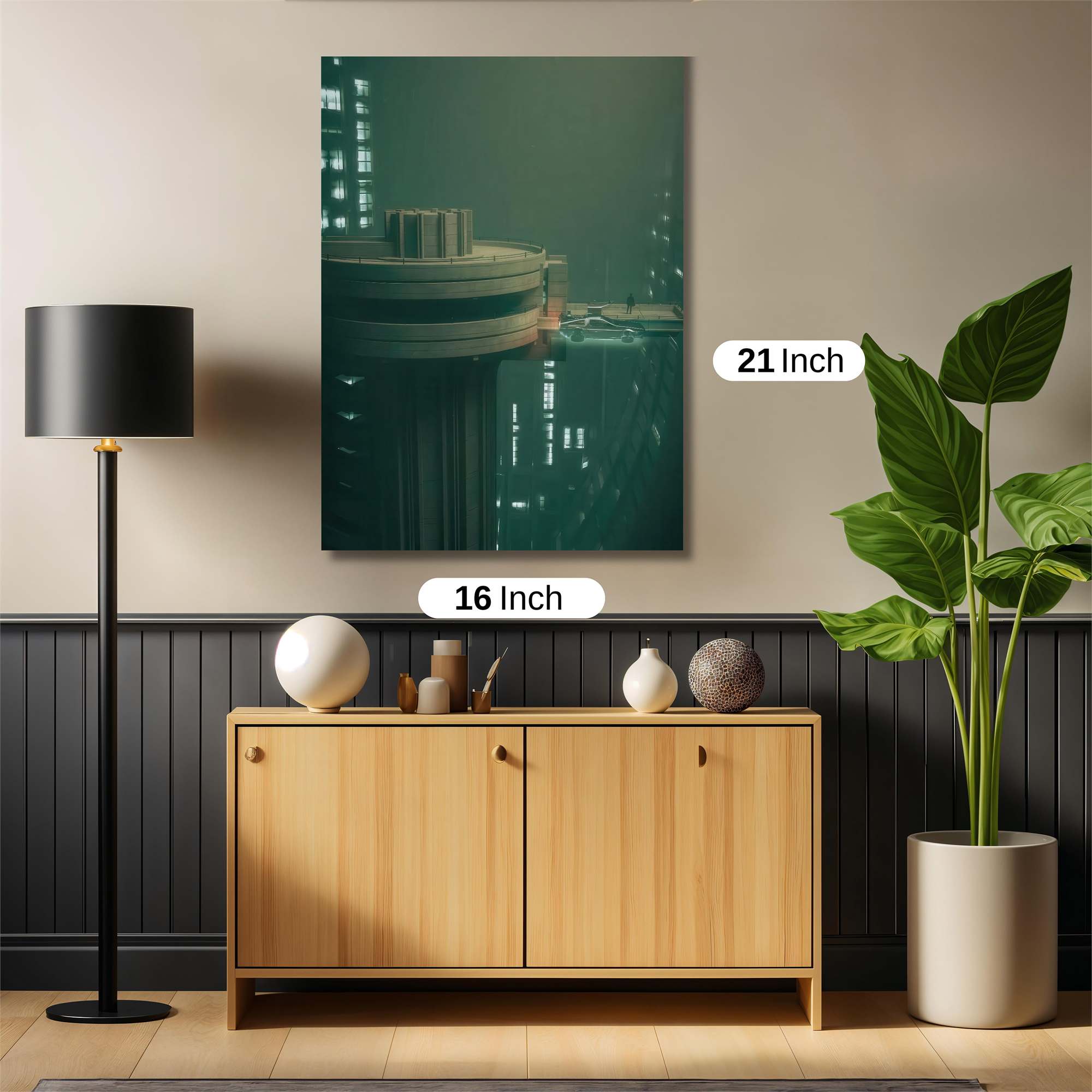 Futuristic Solitude Safe Wall Magnetic / M