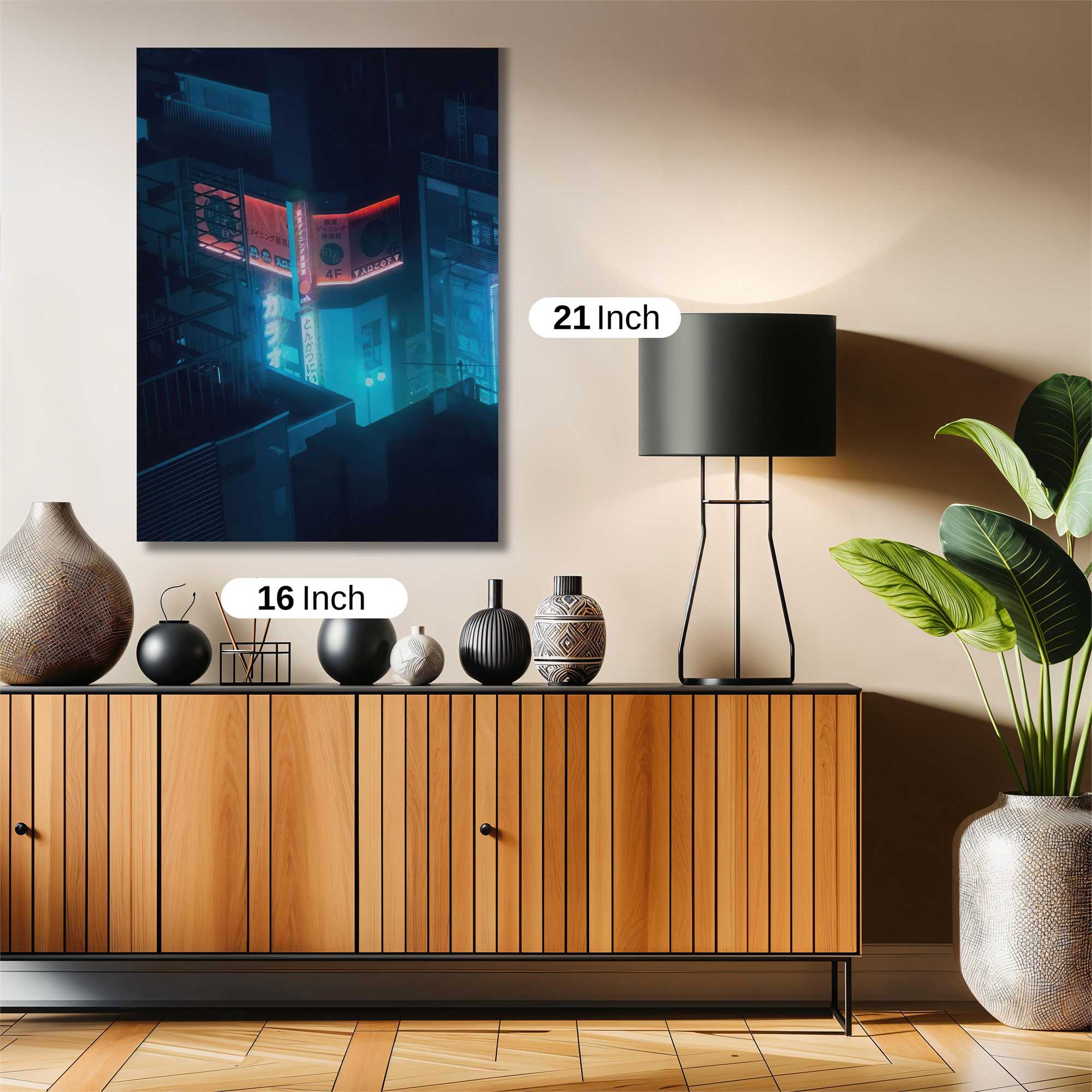 Neon Dreamscape Safe Wall Magnetic / M