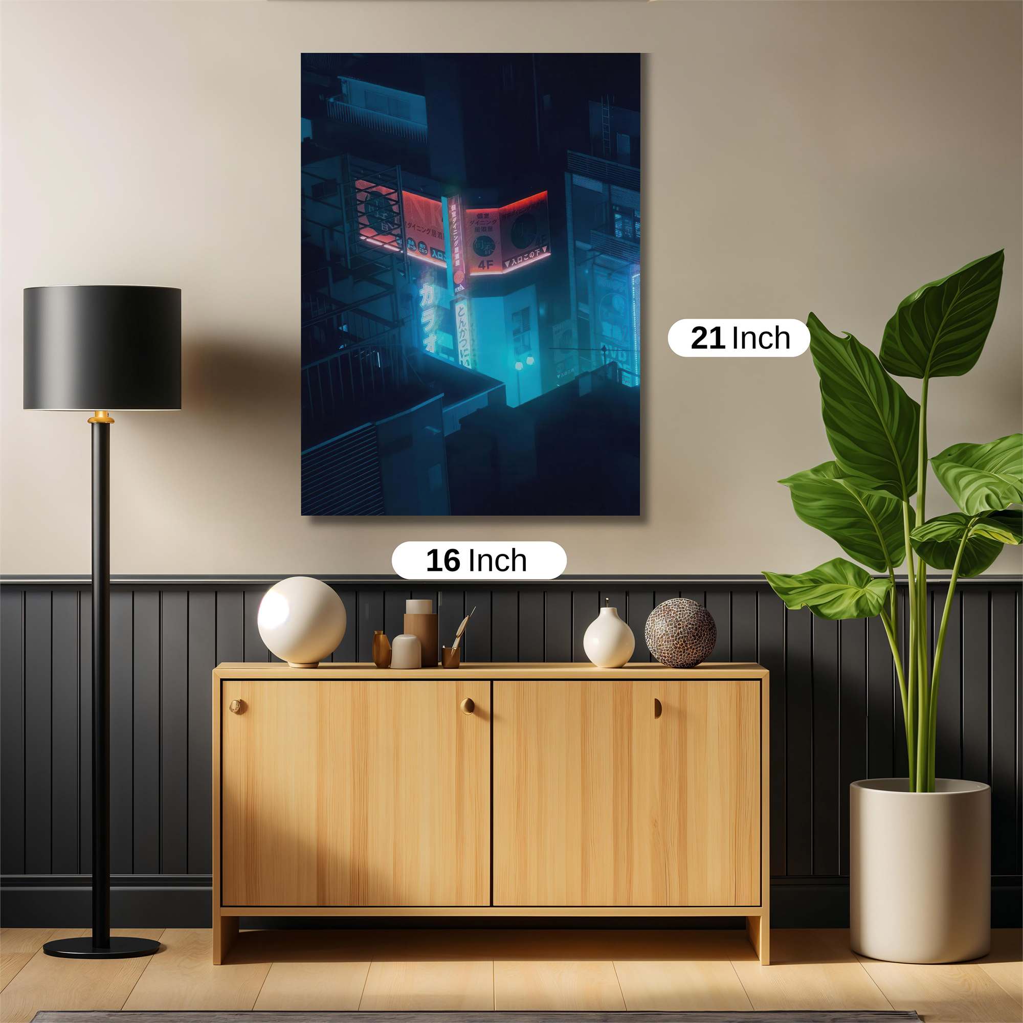 Neon Dreamscape Safe Wall Magnetic / M