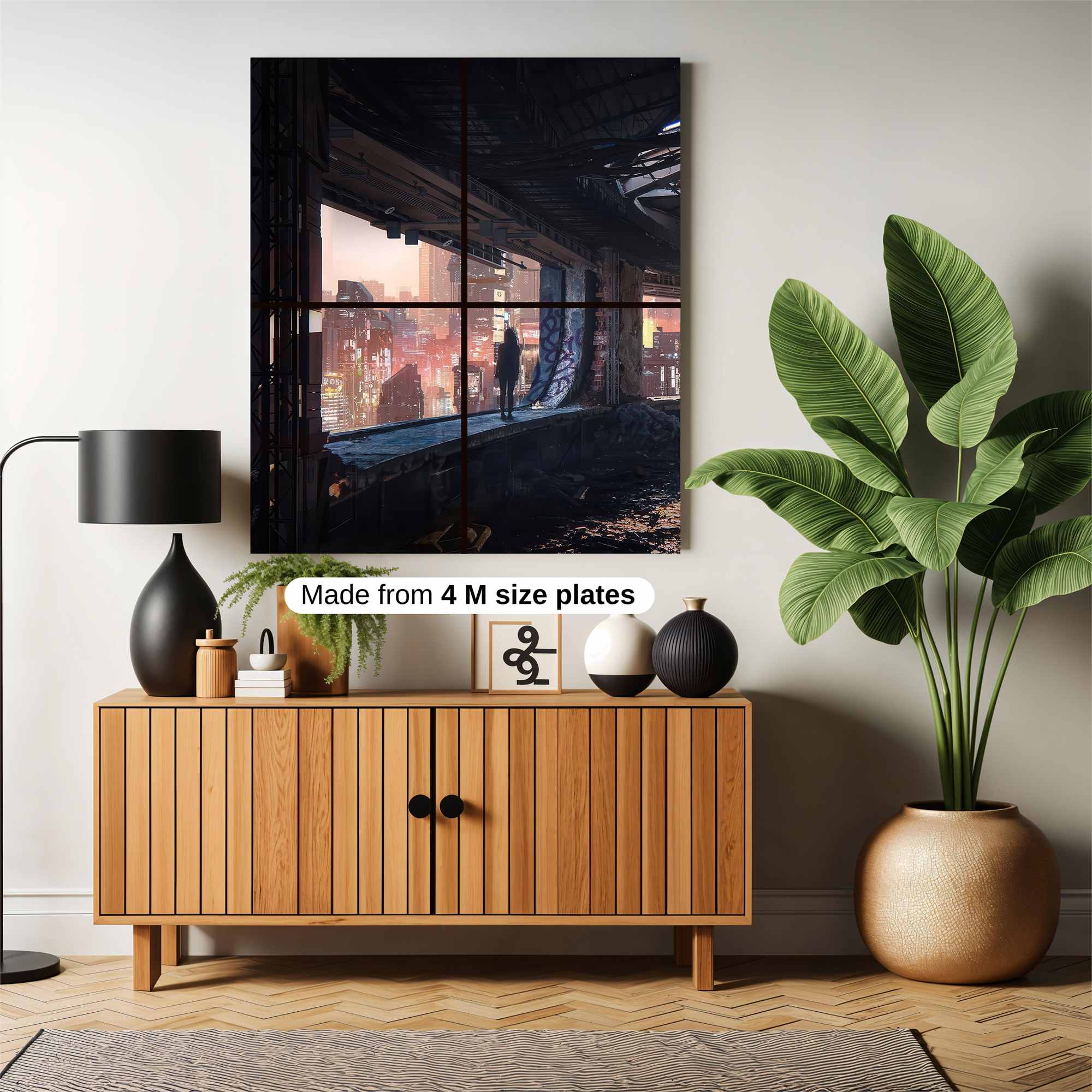 Futuristic Solitude Safe Wall Magnetic / M