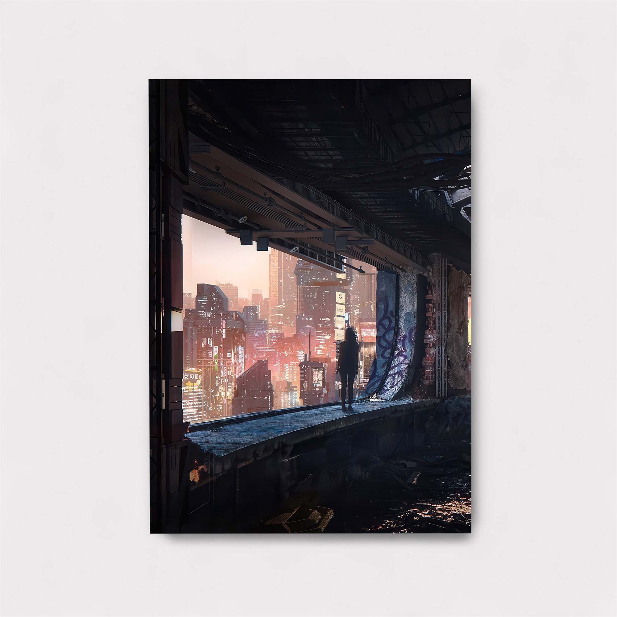 Futuristic Solitude Safe Wall Magnetic / M