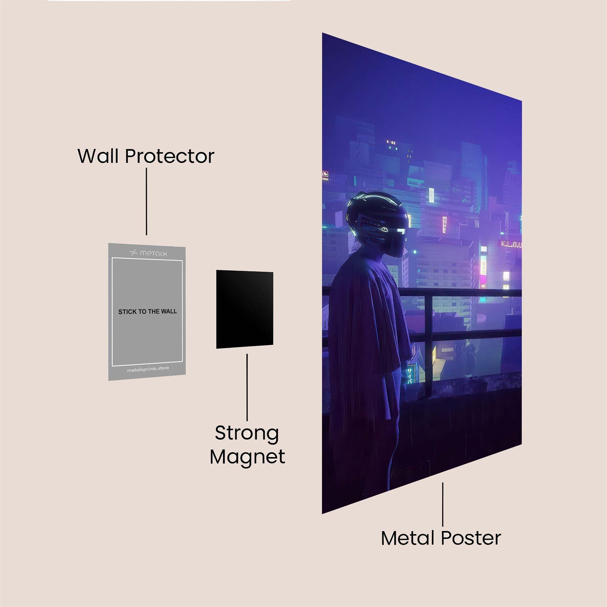 Cyber Solitude Safe Wall Magnetic / M
