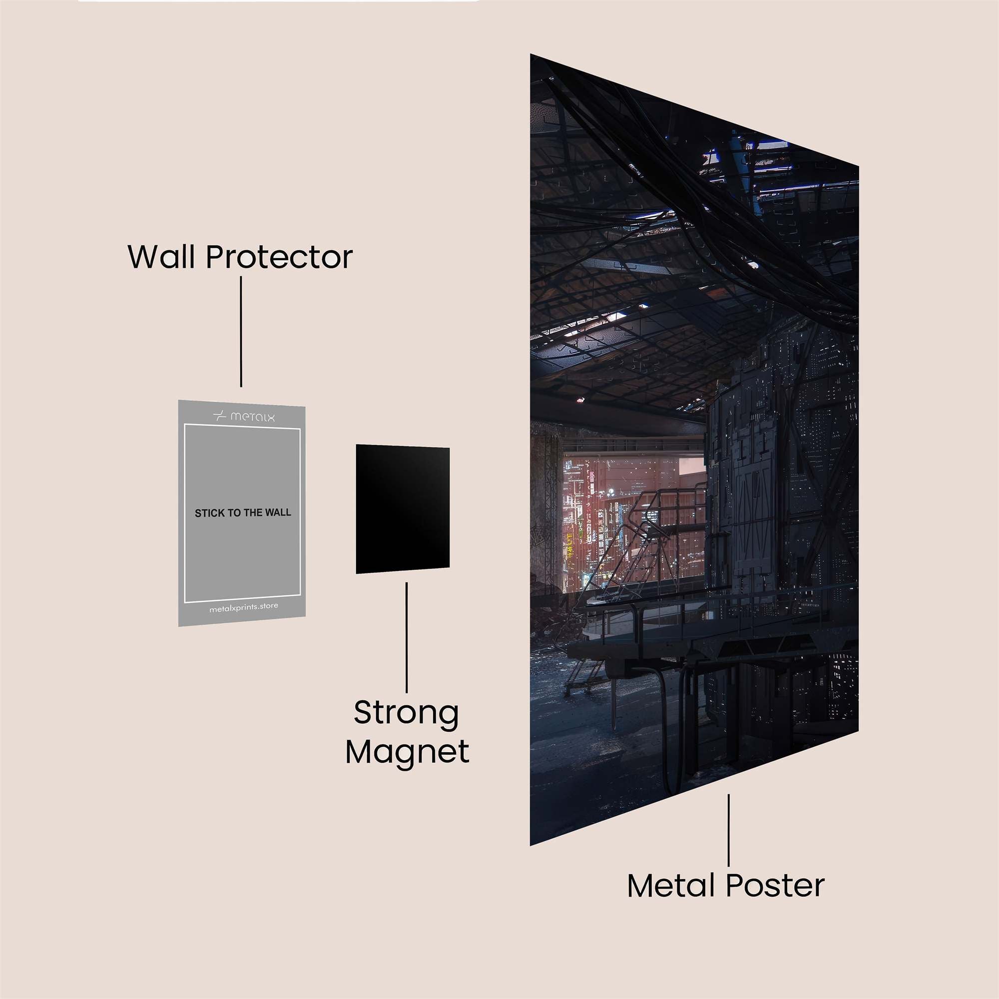 Ruined Reverie Safe Wall Magnetic / M