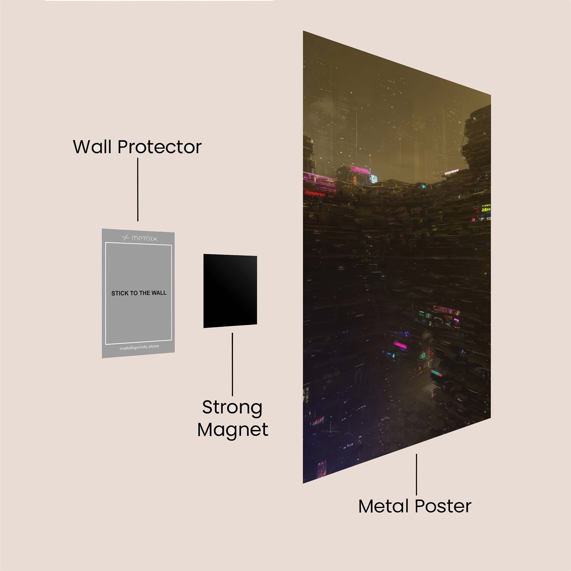 Neon Abyss Safe Wall Magnetic / M