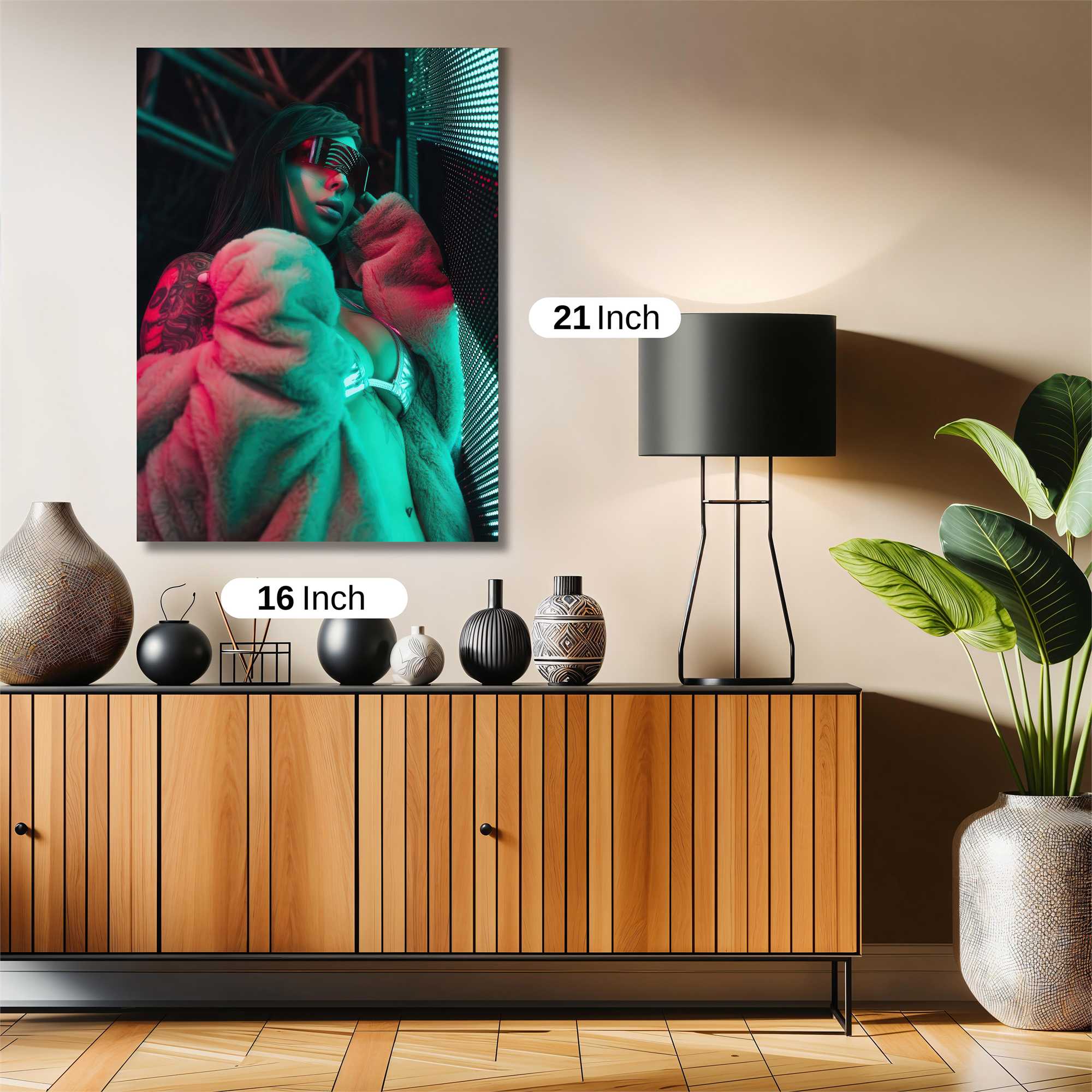 Neon Diva Safe Wall Magnetic / M