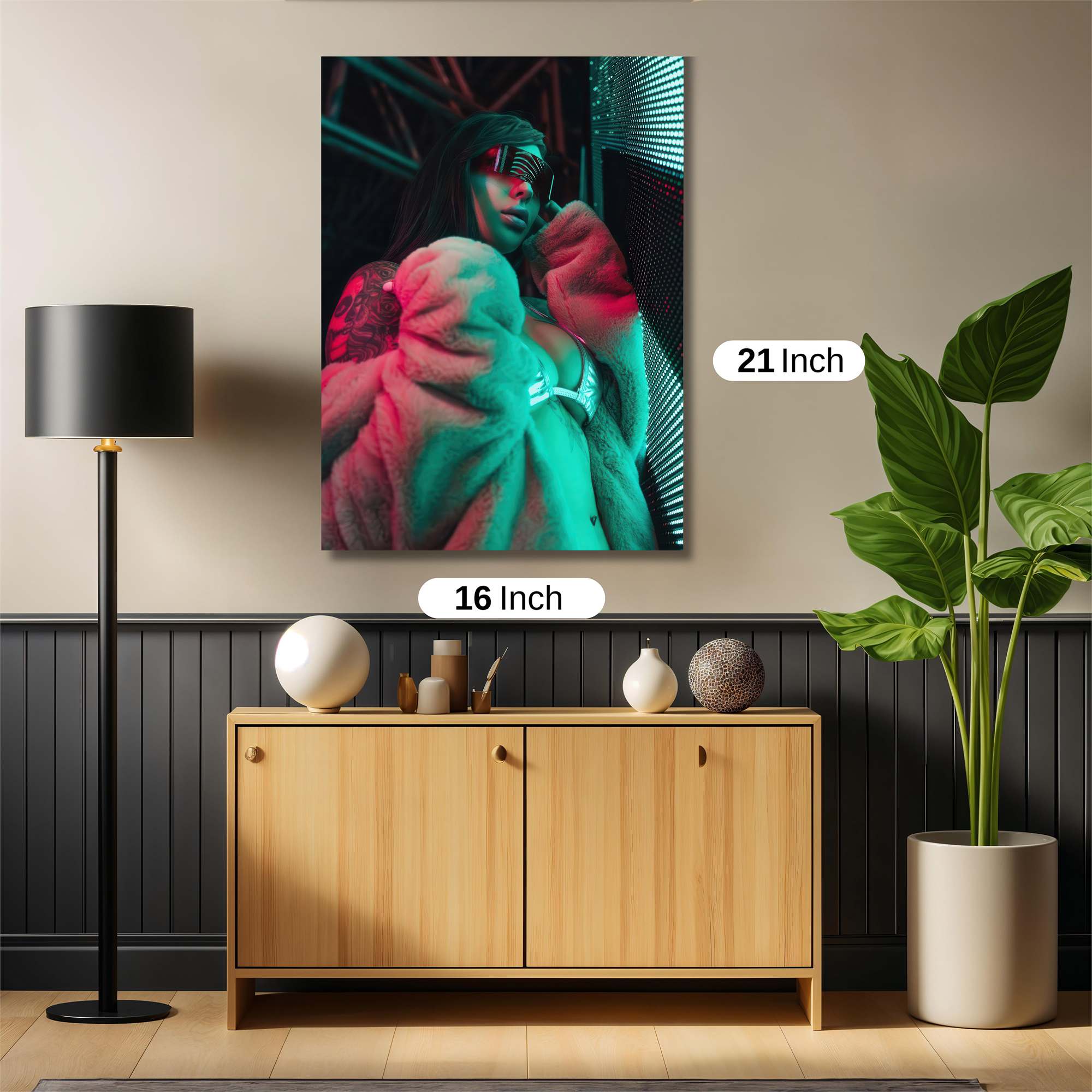 Neon Diva Safe Wall Magnetic / M