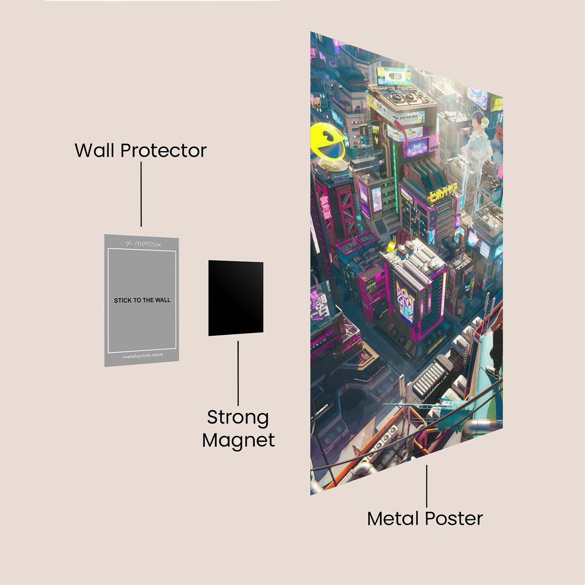 Neon Reverie Safe Wall Magnetic / M