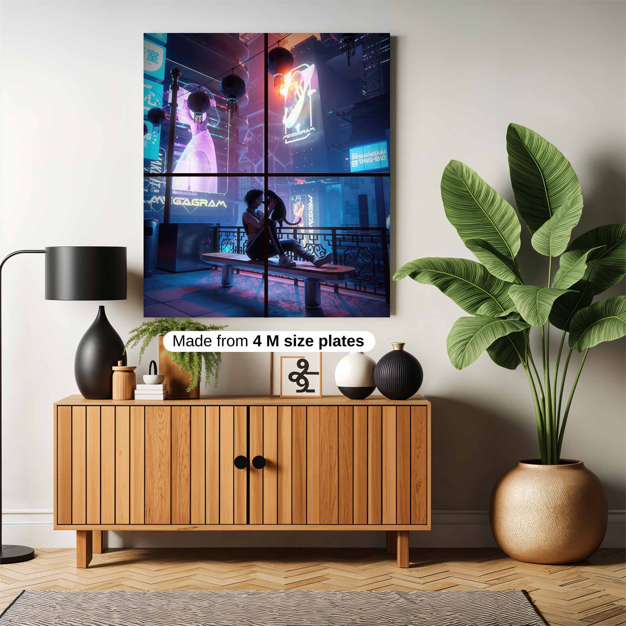 Neon Serenity Safe Wall Magnetic / M