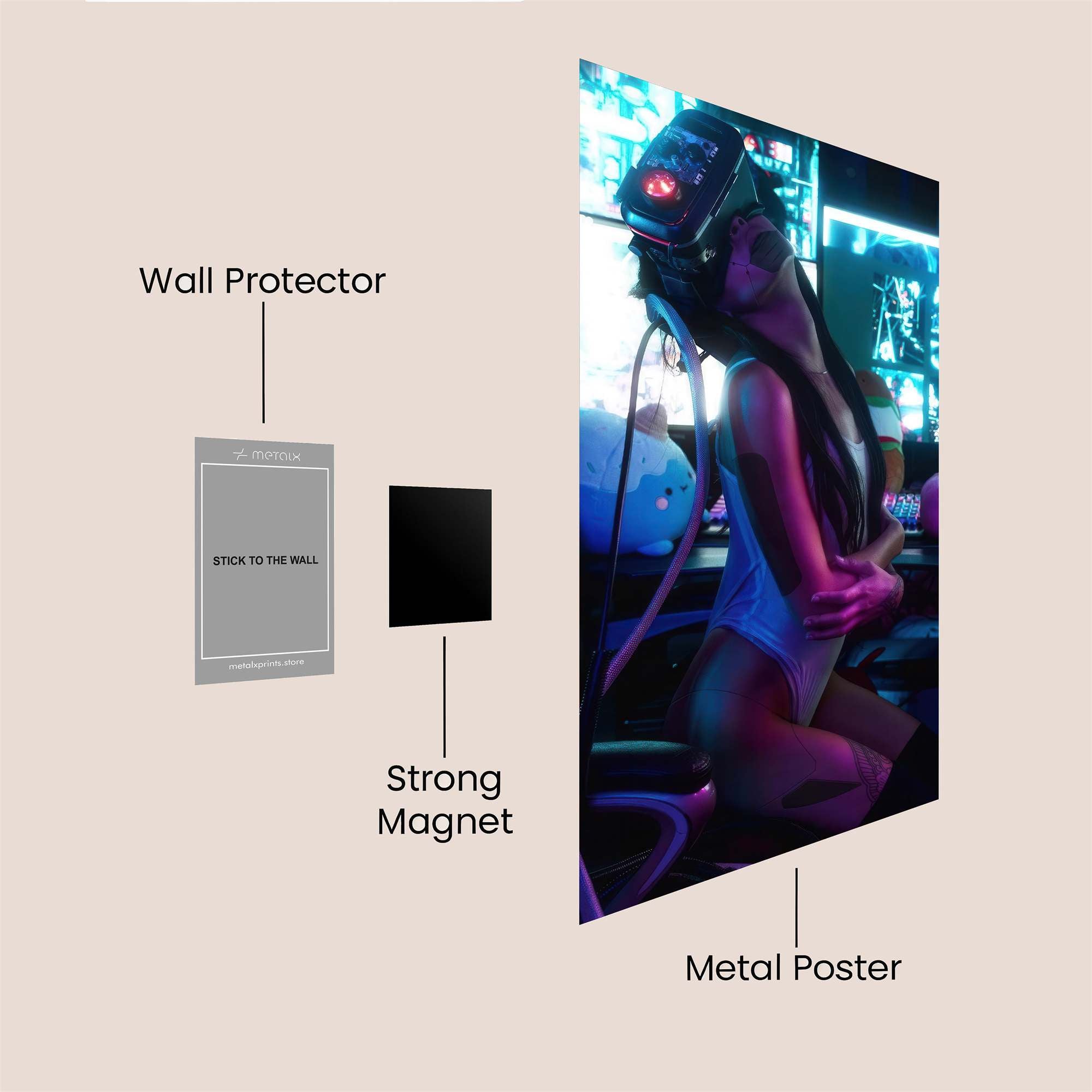 Virtual Reverie Safe Wall Magnetic / M