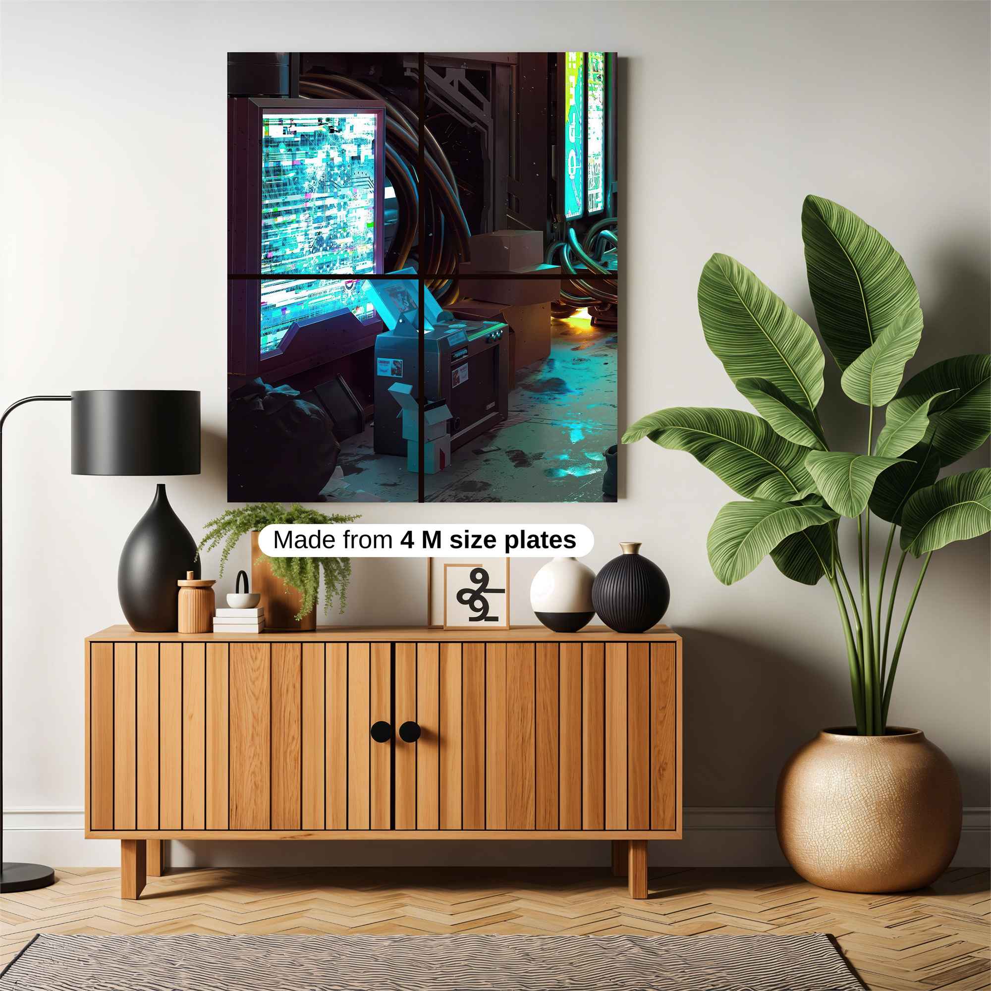 Cyberpunk Vignette Safe Wall Magnetic / M