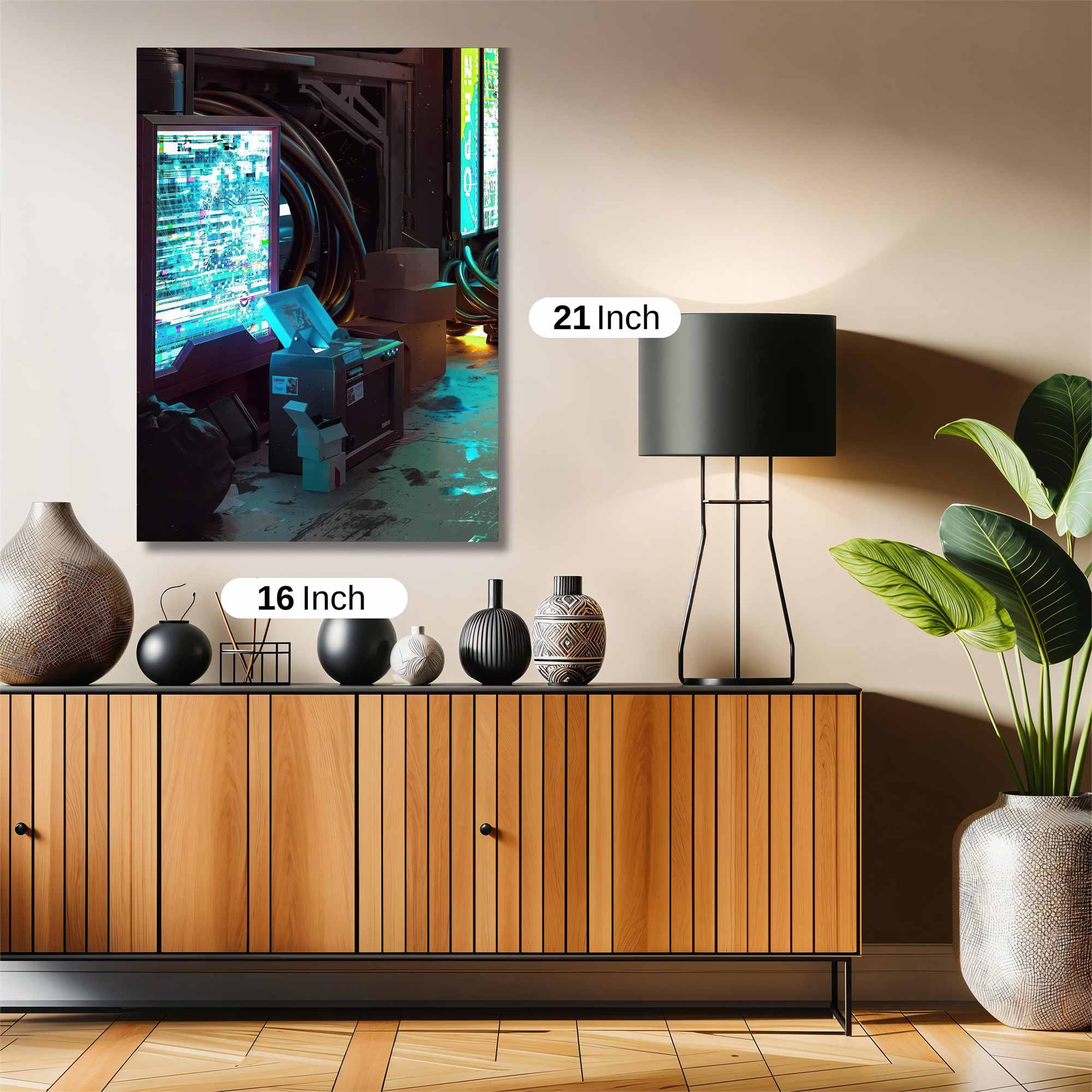 Cyberpunk Vignette Safe Wall Magnetic / M