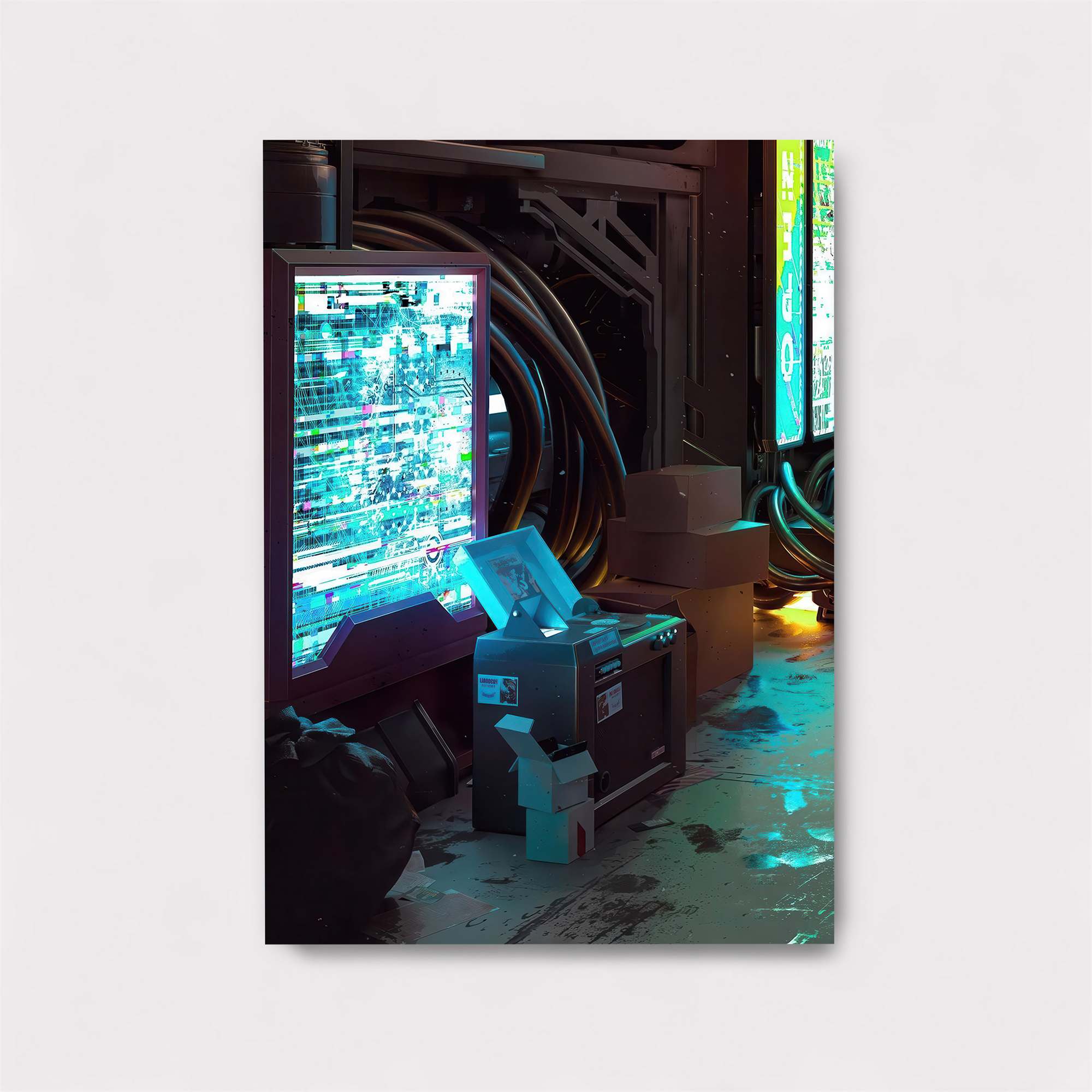 Cyberpunk Vignette Safe Wall Magnetic / M