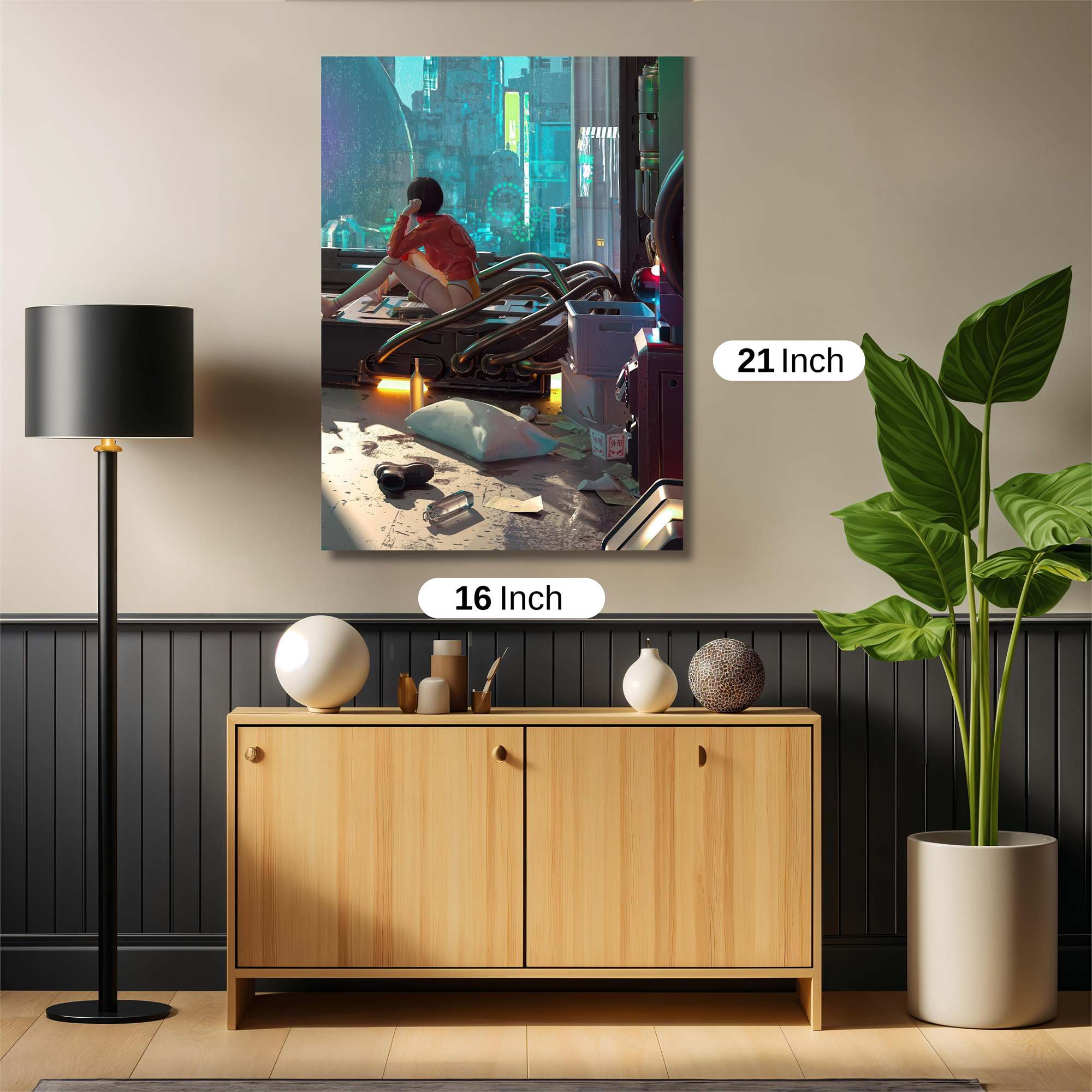 Futuristic Solitude Safe Wall Magnetic / M