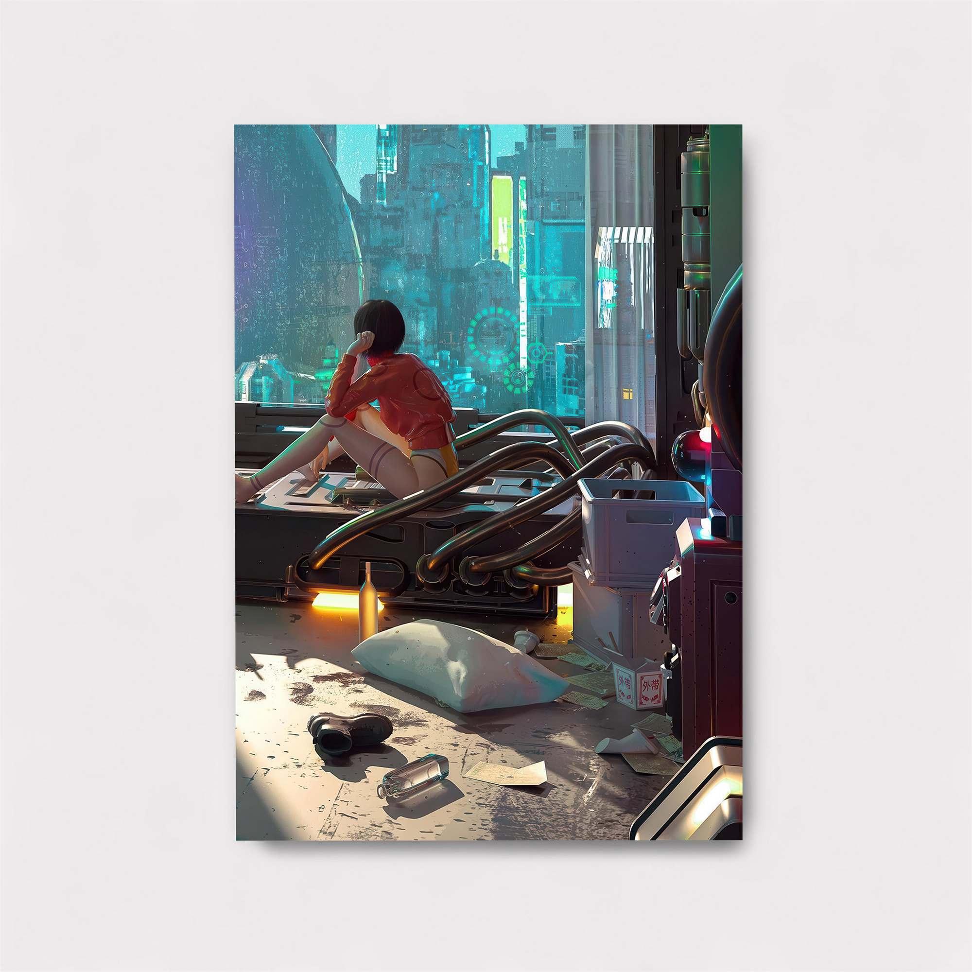 Futuristic Solitude Safe Wall Magnetic / M